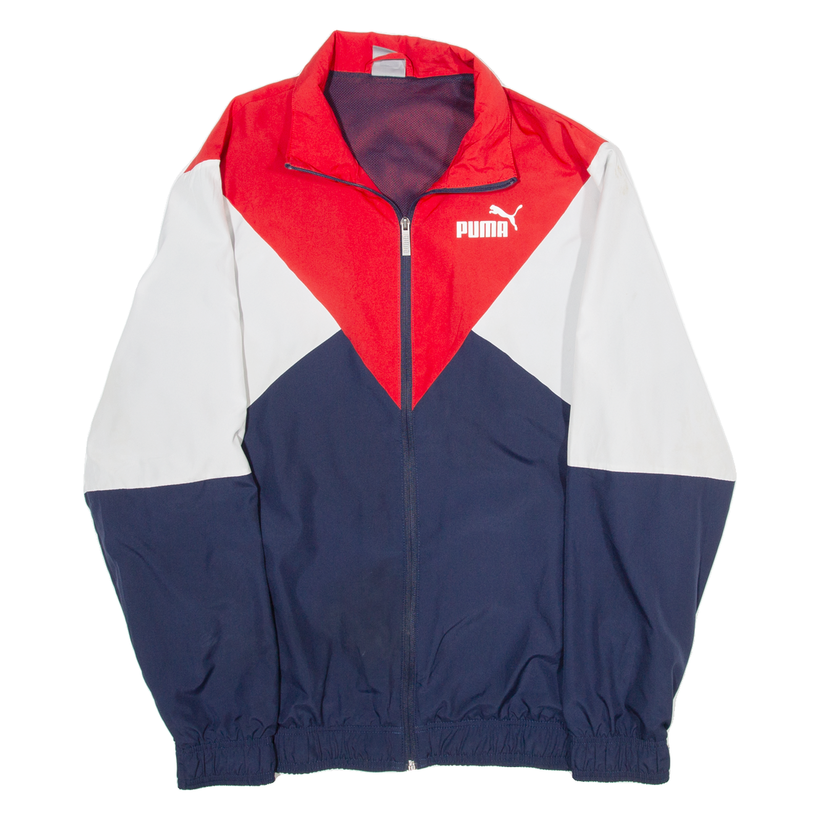 PUMA Mesh Lined Mens Track Jacket Red L Refurbished - N/A refurbished available on Cerqular