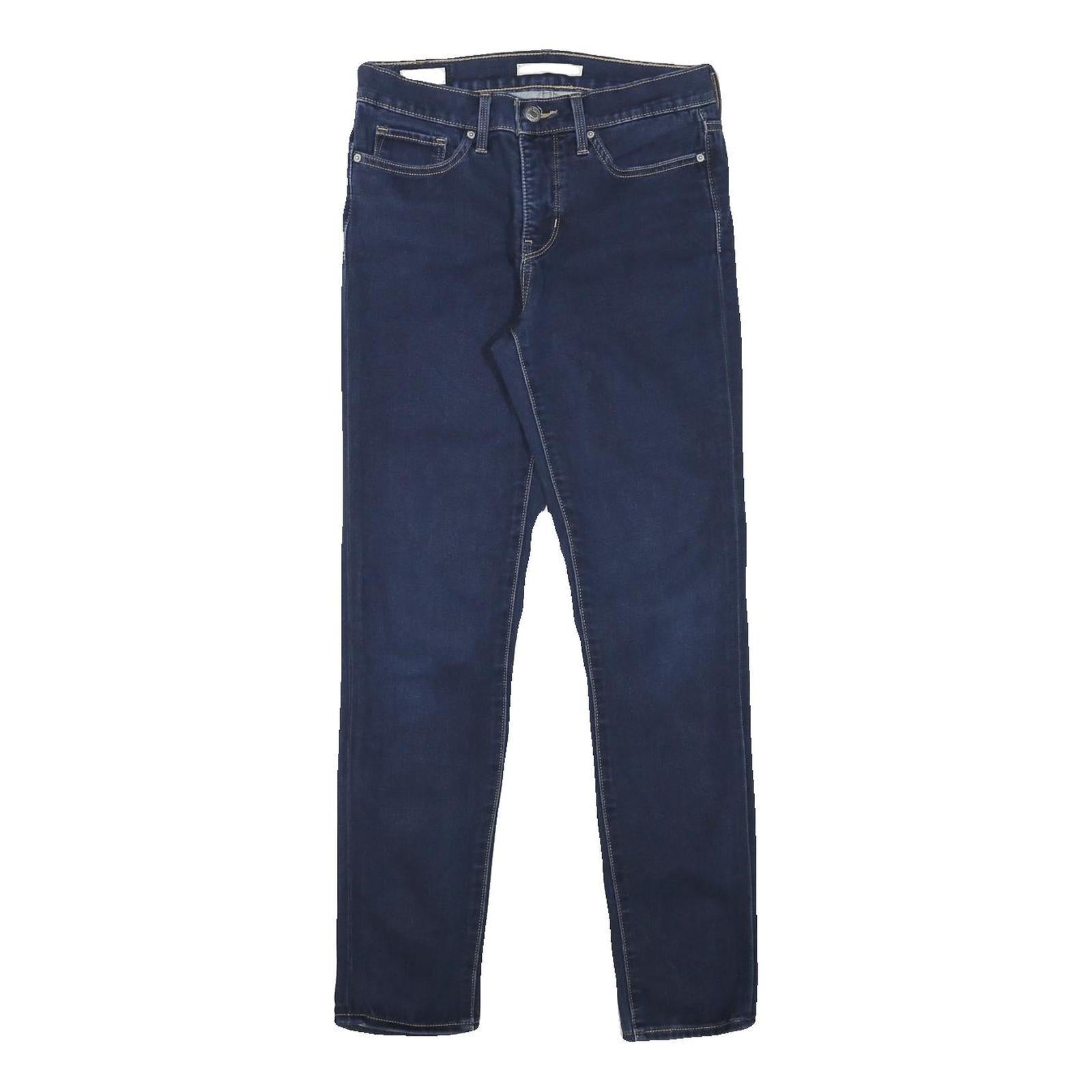 LEVI'S Womens Jeans Blue Slim Skinny Denim Dark W27 L29 Stretch Cotton Blend Refurbished - N/A refurbished available on Cerqular