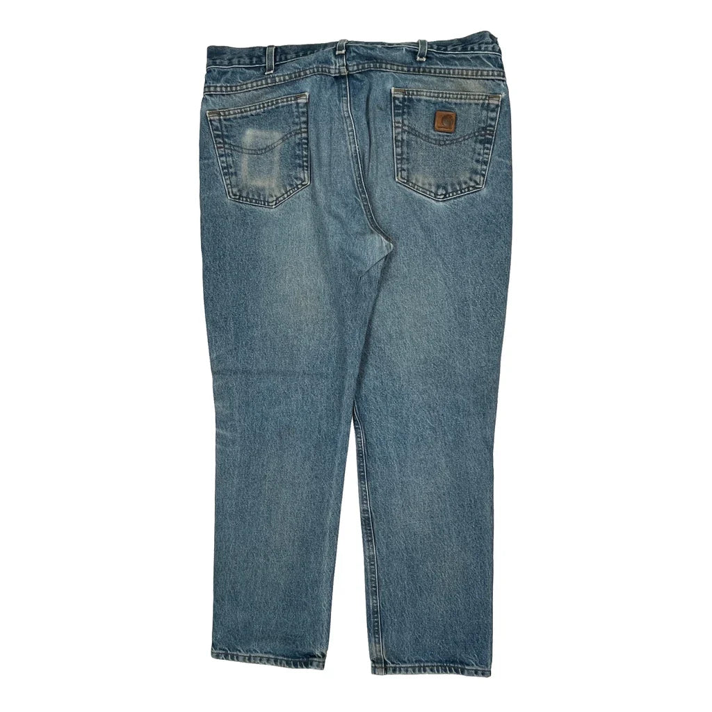 Carhartt Jeans - 38W 31L Blue Denim Refurbished - Thrifted (note: this is a term often used to describe second- refurbished available on Cerqular