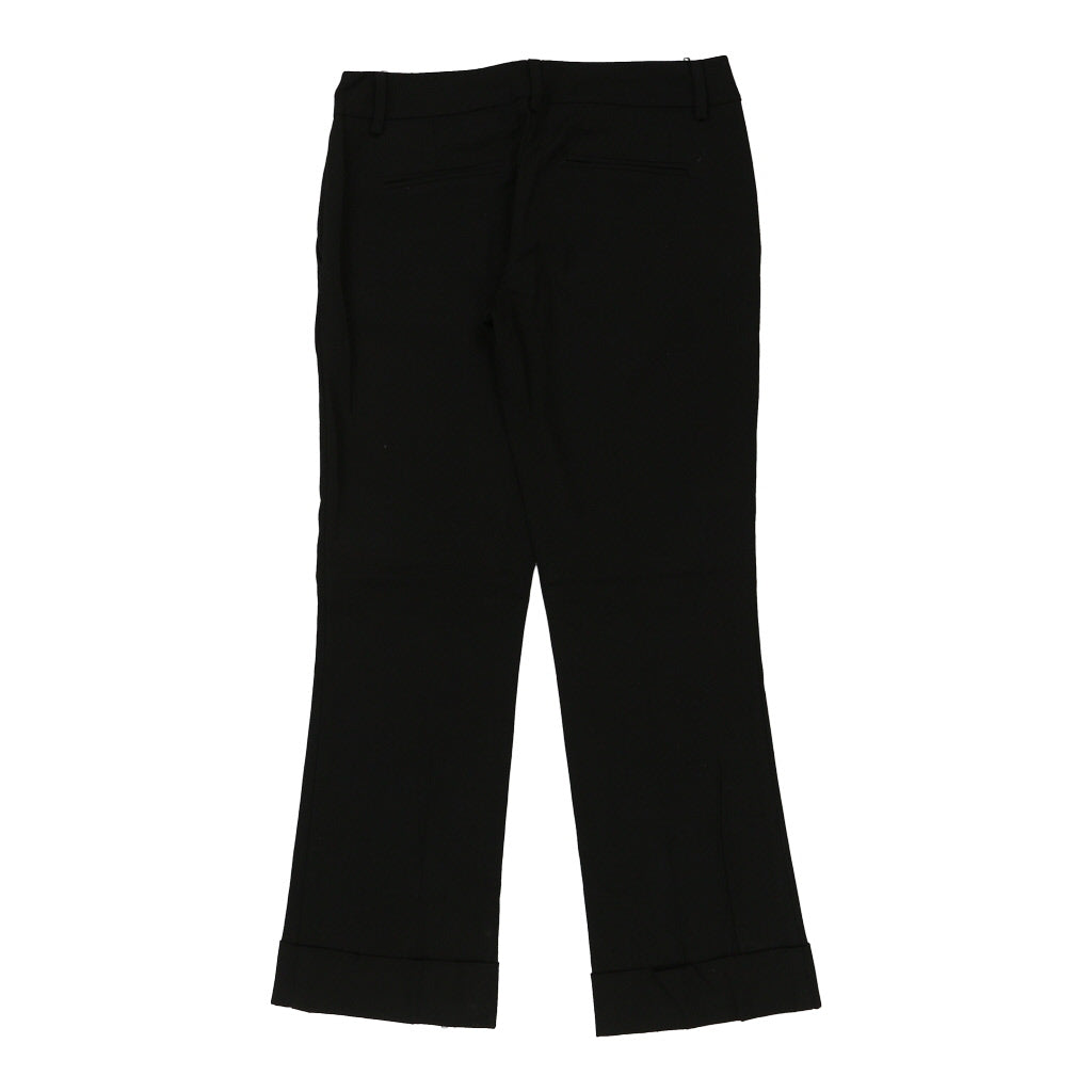 Sisley Trousers - 30W UK 8 Black Cotton Refurbished - Thrifted (note: this is a term often used to describe second- refurbished available on Cerqular