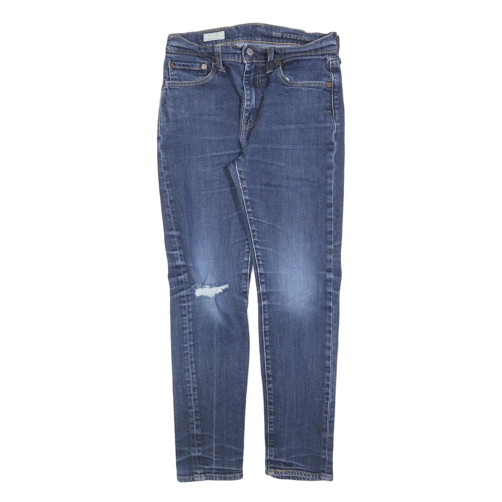 LEVI'S 512 Big E Mens Jeans Blue Slim Skinny Denim Medium W29 L27 Stretch Refurbished - N/A refurbished available on Cerqular