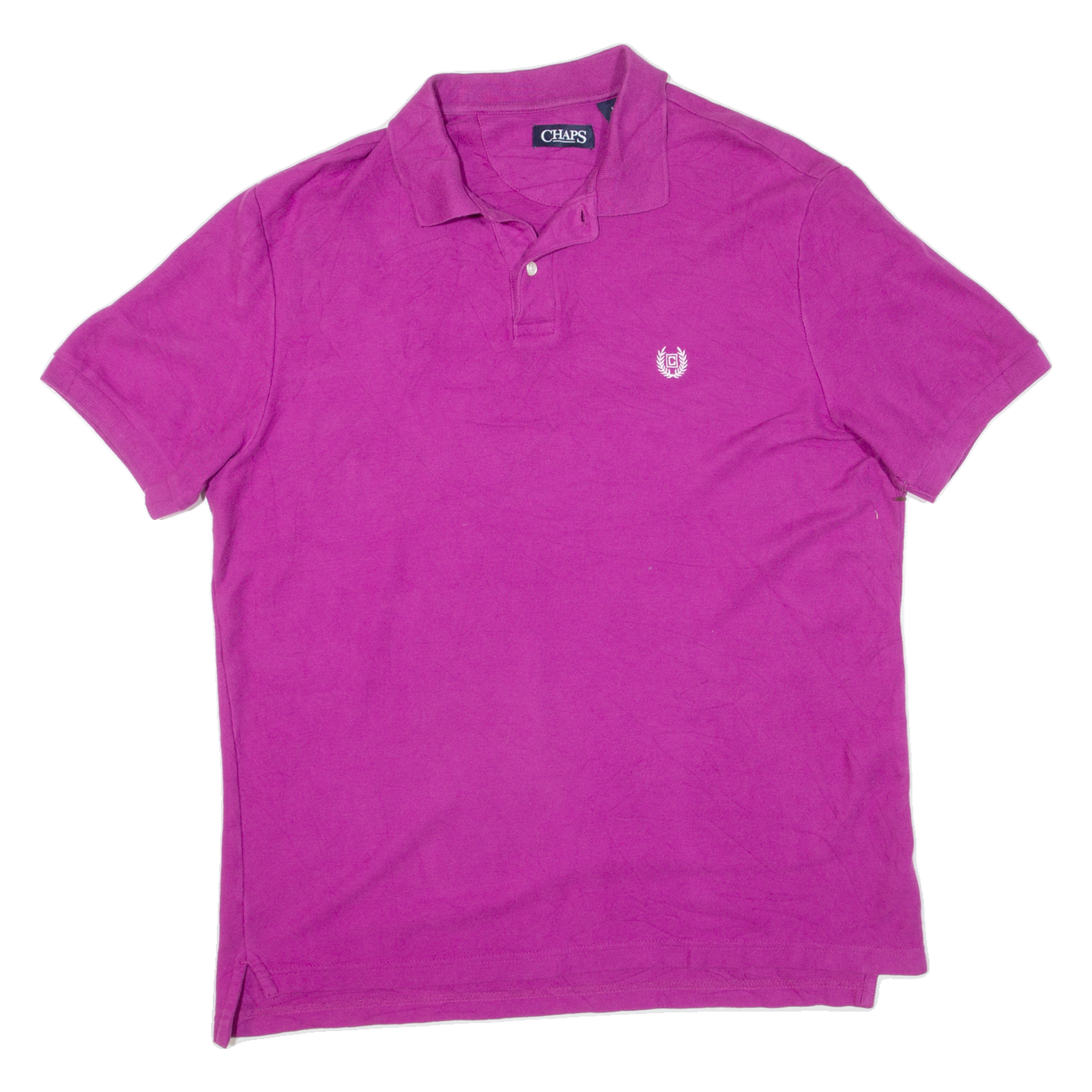 CHAPS Mens Polo Shirt Purple L Refurbished - N/A refurbished available on Cerqular