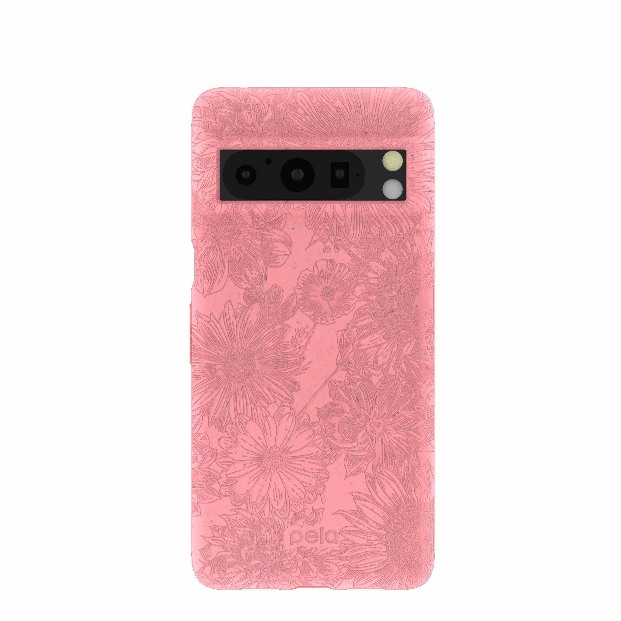 Bubblegum Pink Flora Google Pixel 8 Pro Case Refurbished - Pela Case refurbished available on Cerqular