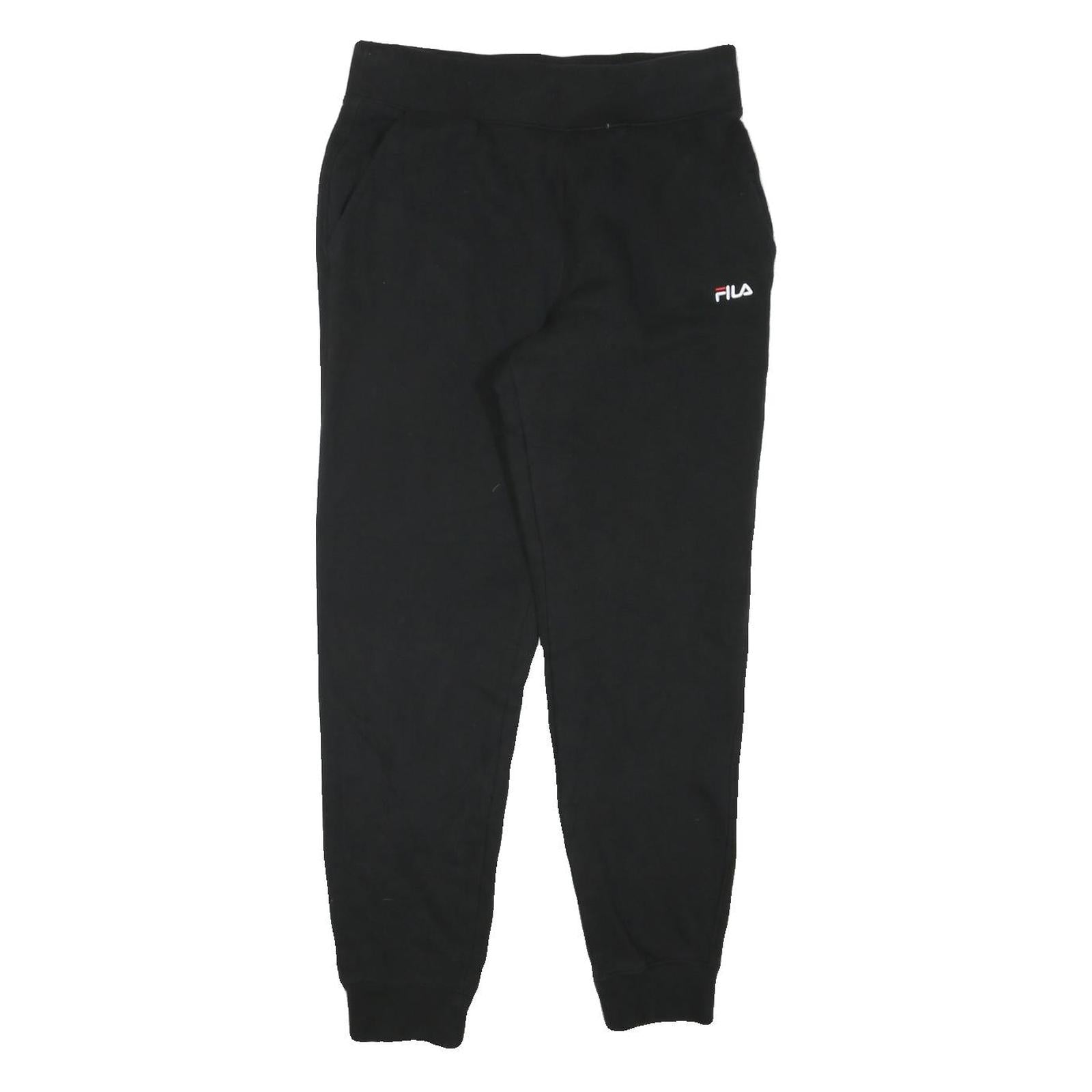 FILA Mens Joggers Black M W32 L29 Slim Tapered Cotton Blend Comfort Tracksuit Refurbished - N/A refurbished available on Cerqular