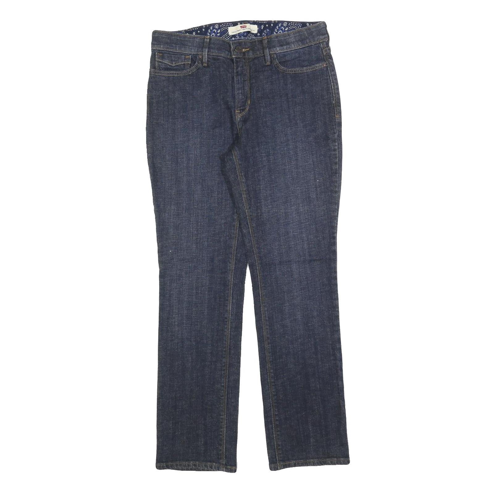 LEVI'S 525 Womens Jeans Blue Regular Straight Denim W30 L30 Classic Cotton Blend Refurbished - N/A refurbished available on Cerqular