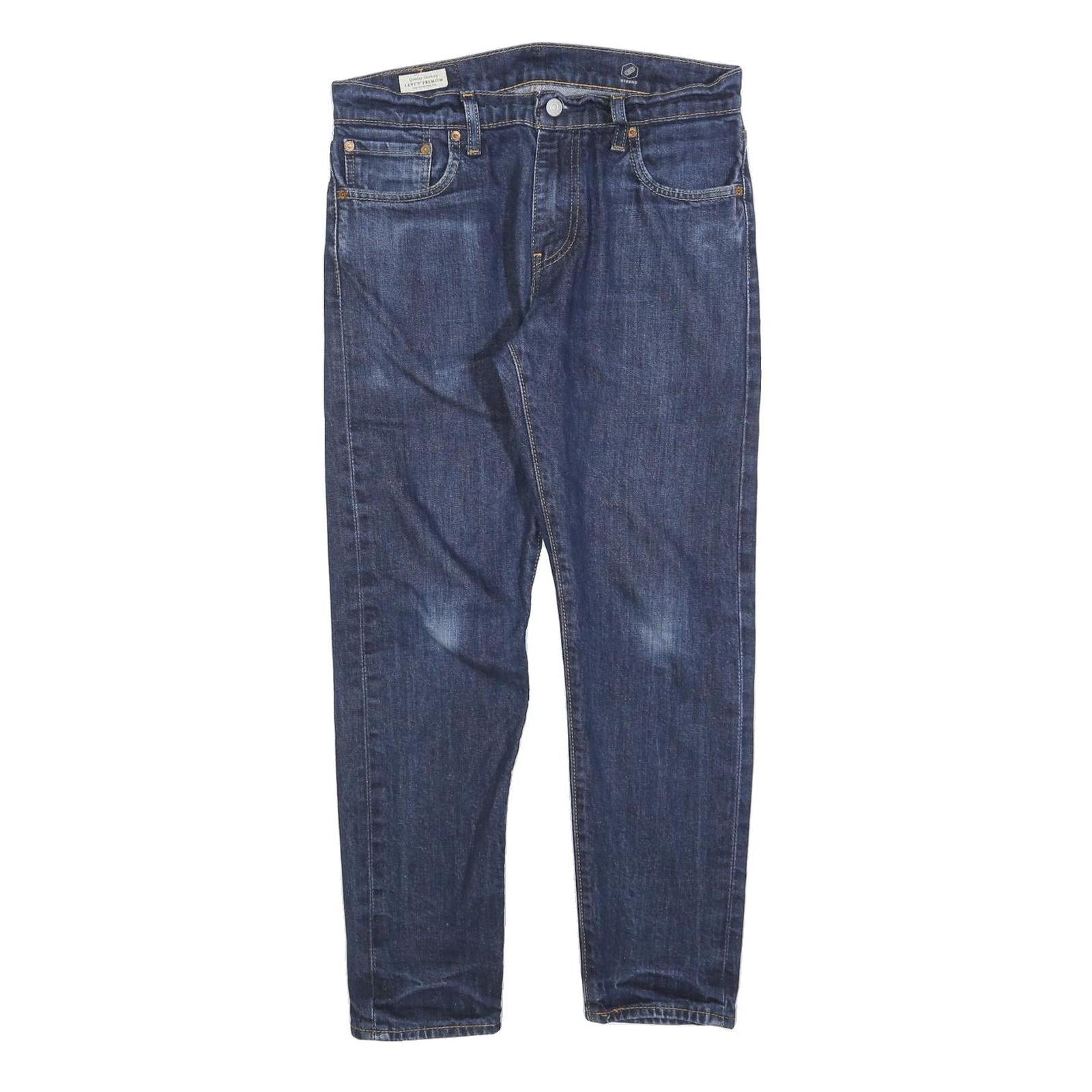 LEVI'S 512 Tapered Mens Jeans Blue Slim Tapered Denim Medium W30 L27 Stylish Refurbished - N/A refurbished available on Cerqular
