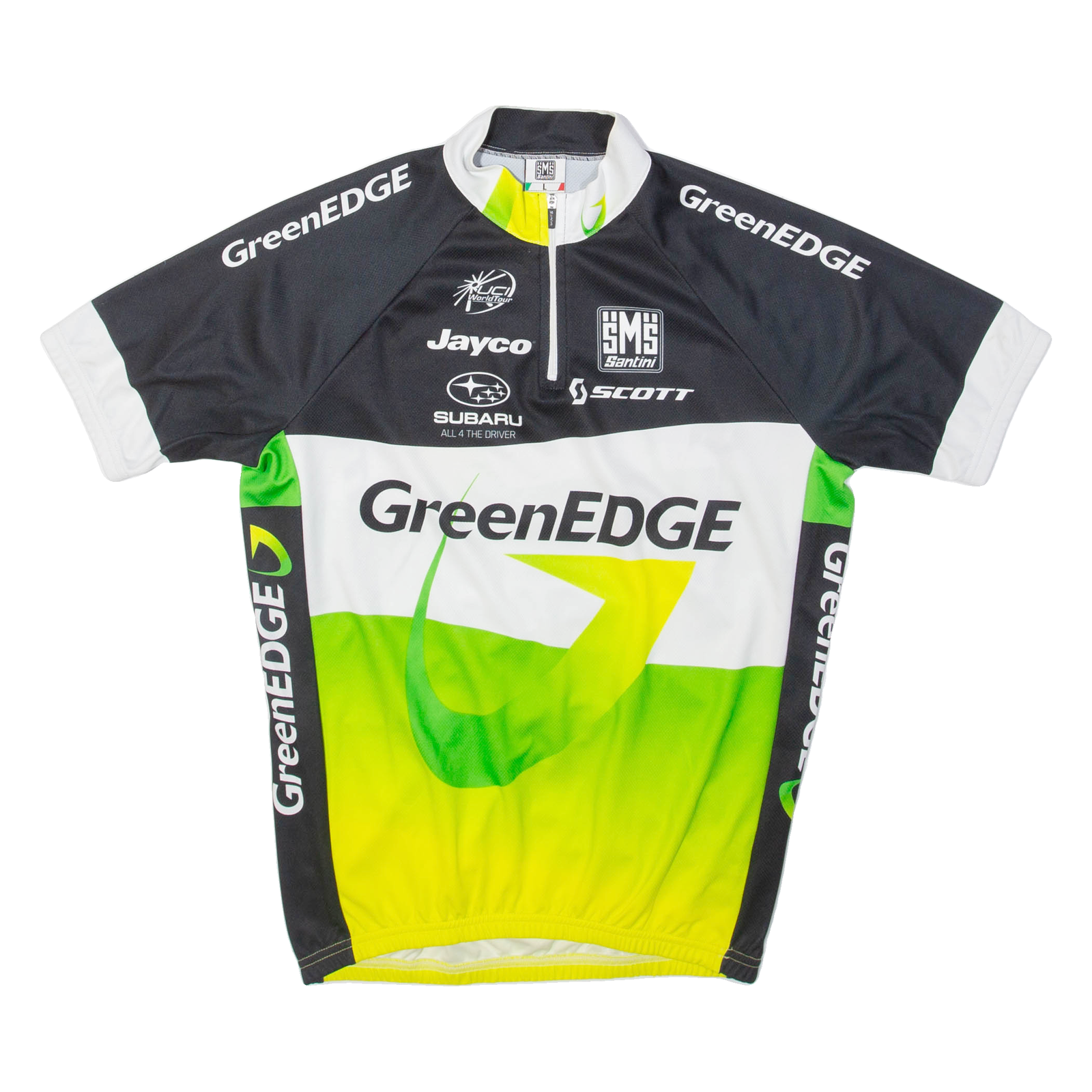 GREENEDGE Cycling Mens Jersey Green 1/4 Zip L Refurbished - N/A refurbished available on Cerqular