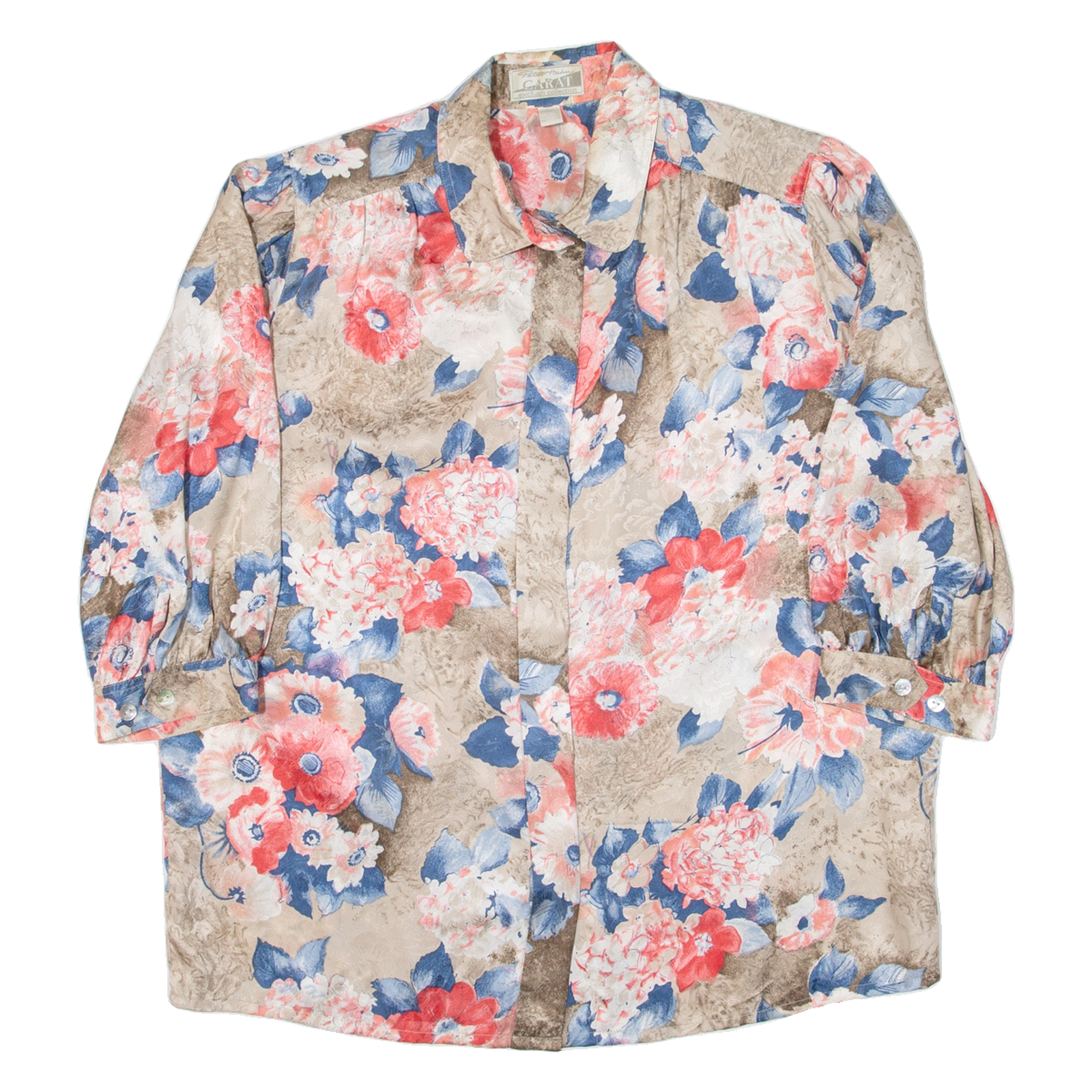 Buy CARAT Womens Shirt Brown Floral 3/4 Sleeve UK 14 Refurbished - $18.19 CARAT Womens Shirt Brown Floral 3/4 Sleeve UK 14 Refurbished - N/A refurbished available on Cerqular