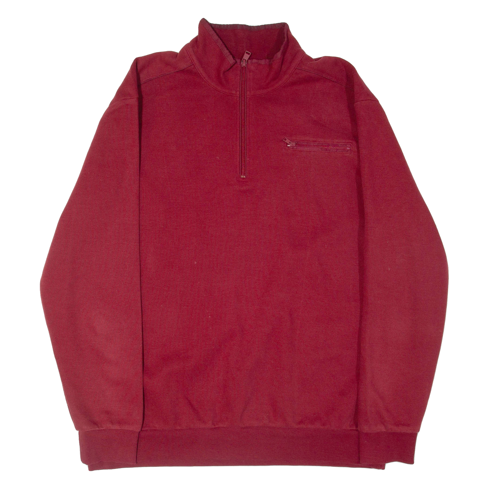 BRAX Mens Jumper Maroon 1/4 Zip Tight Knit 2XL Refurbished - N/A refurbished available on Cerqular
