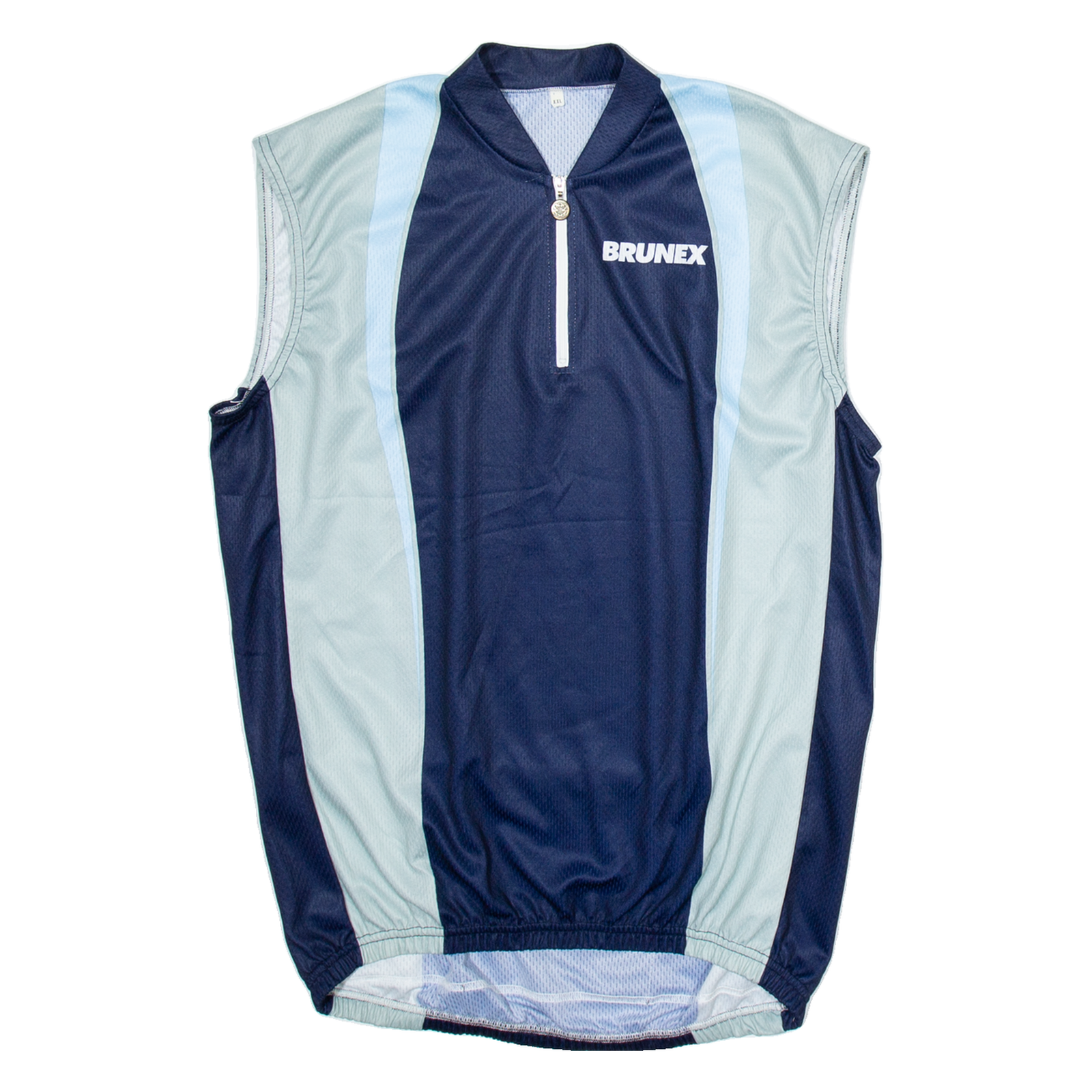 BRUNEX Cycling Mens Jersey Blue Sleeveless 1/4 Zip 2XL Refurbished - N/A refurbished available on Cerqular