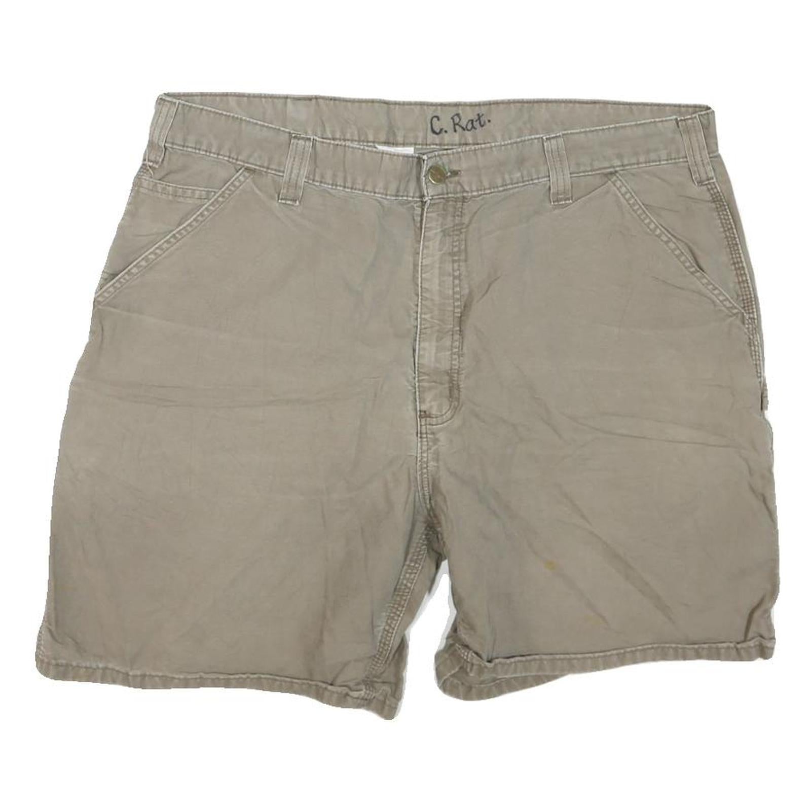 CARHARTT Womens Shorts Beige Casual XL W40 Durable Cotton Blend Workwear Refurbished - N/A refurbished available on Cerqular