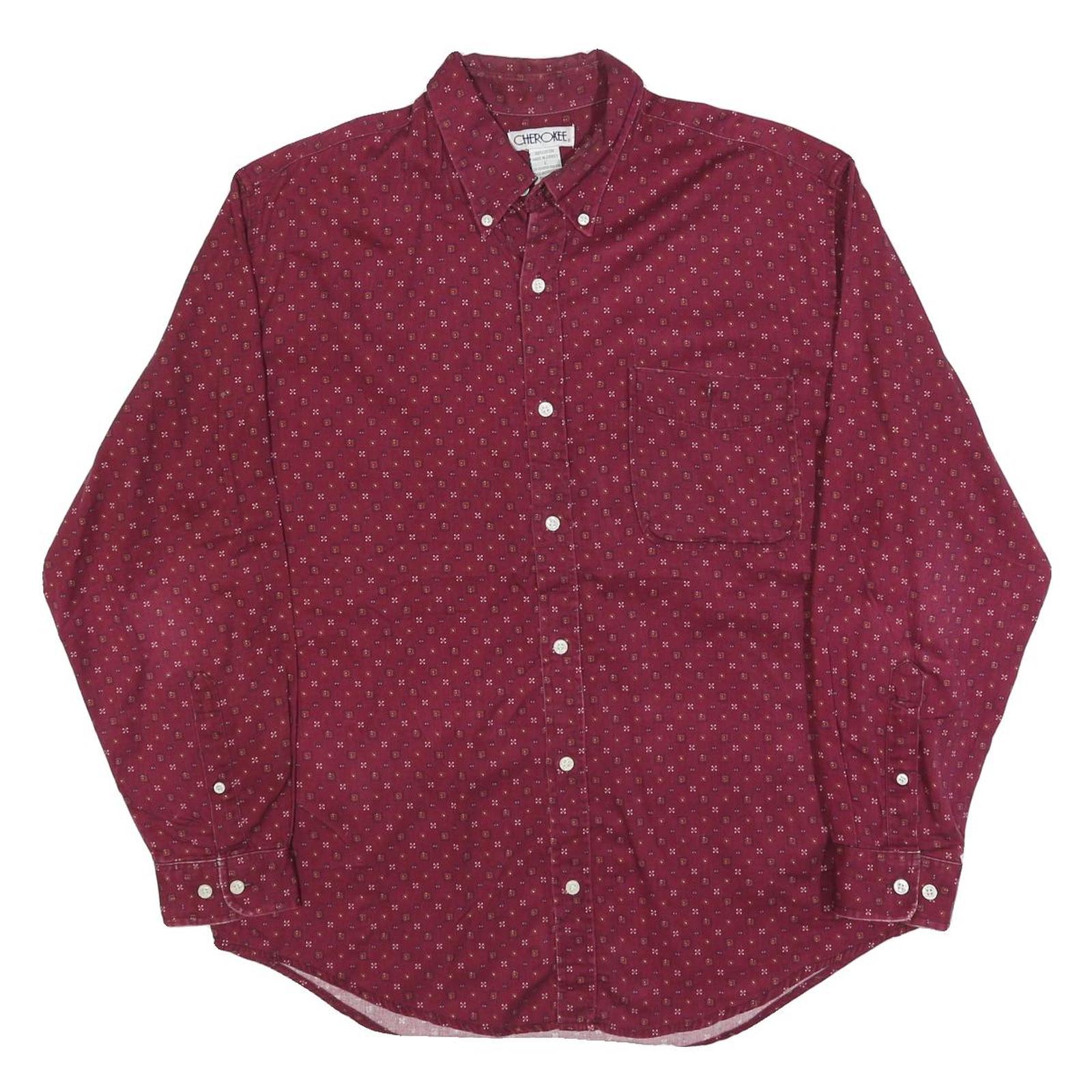 Buy CHEROKEE Mens Maroon Shirt L Cotton Blend Button-Down Pocket Long Sleeve Refurbished - $19.49 CHEROKEE Mens Maroon Shirt L Cotton Blend Button-Down Pocket Long Sleeve Refurbished - N/A refurbished available on Cerqular