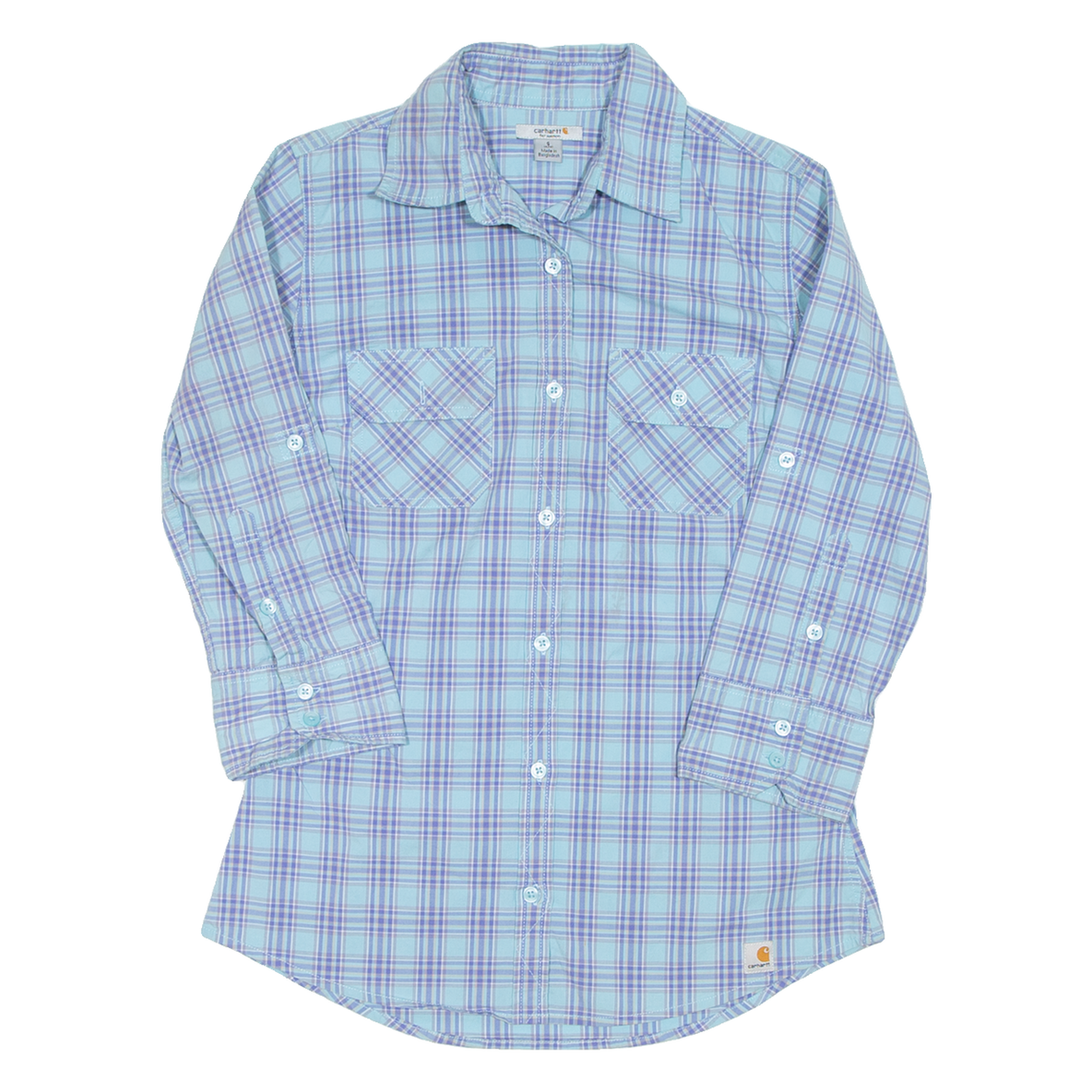 Buy CARHARTT Womens Shirt Blue Check 3/4 Sleeve S Refurbished - $51.99 CARHARTT Womens Shirt Blue Check 3/4 Sleeve S Refurbished - N/A refurbished available on Cerqular