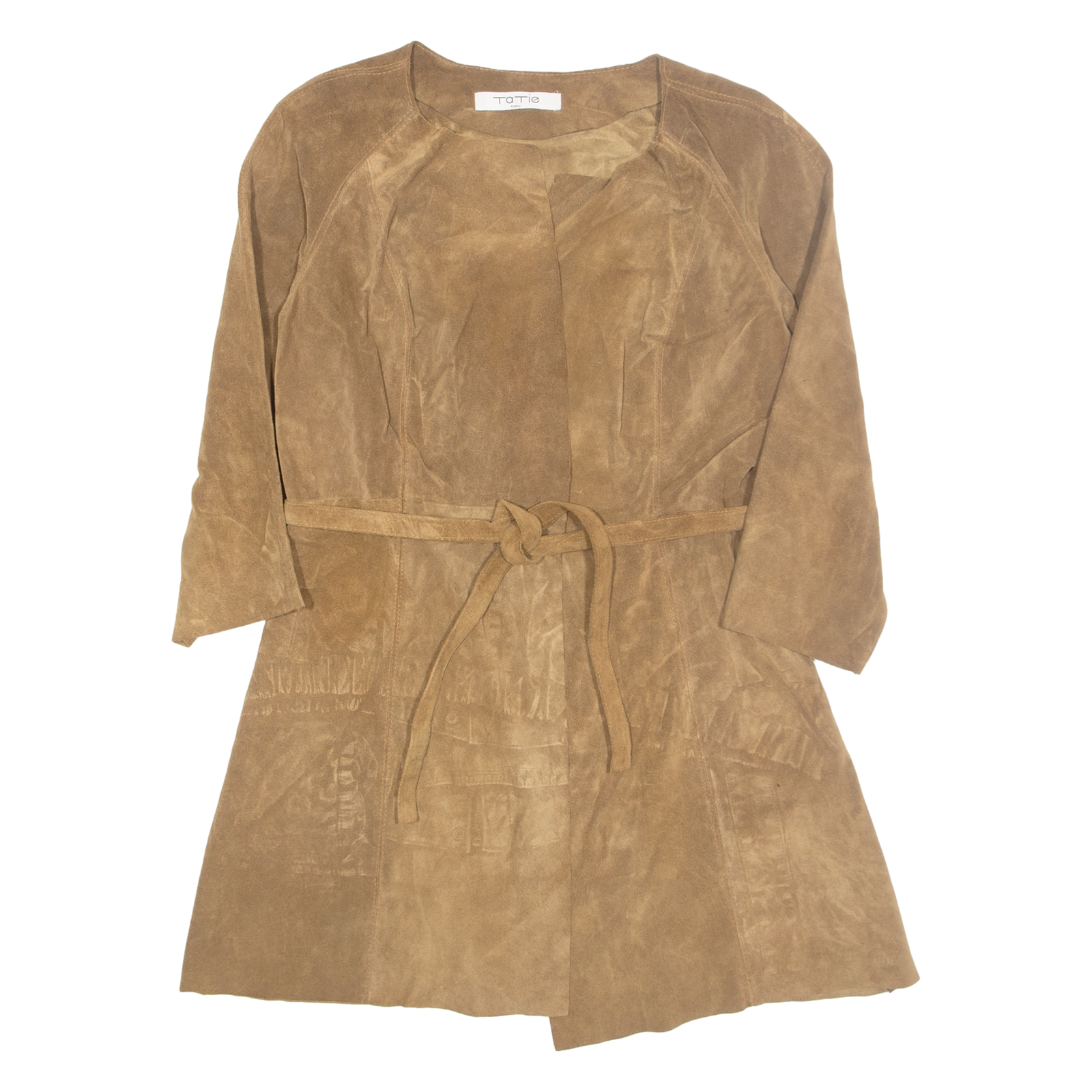 TATTIE Roma Belted Womens Trench Coat Brown Leather XL Refurbished - N/A refurbished available on Cerqular