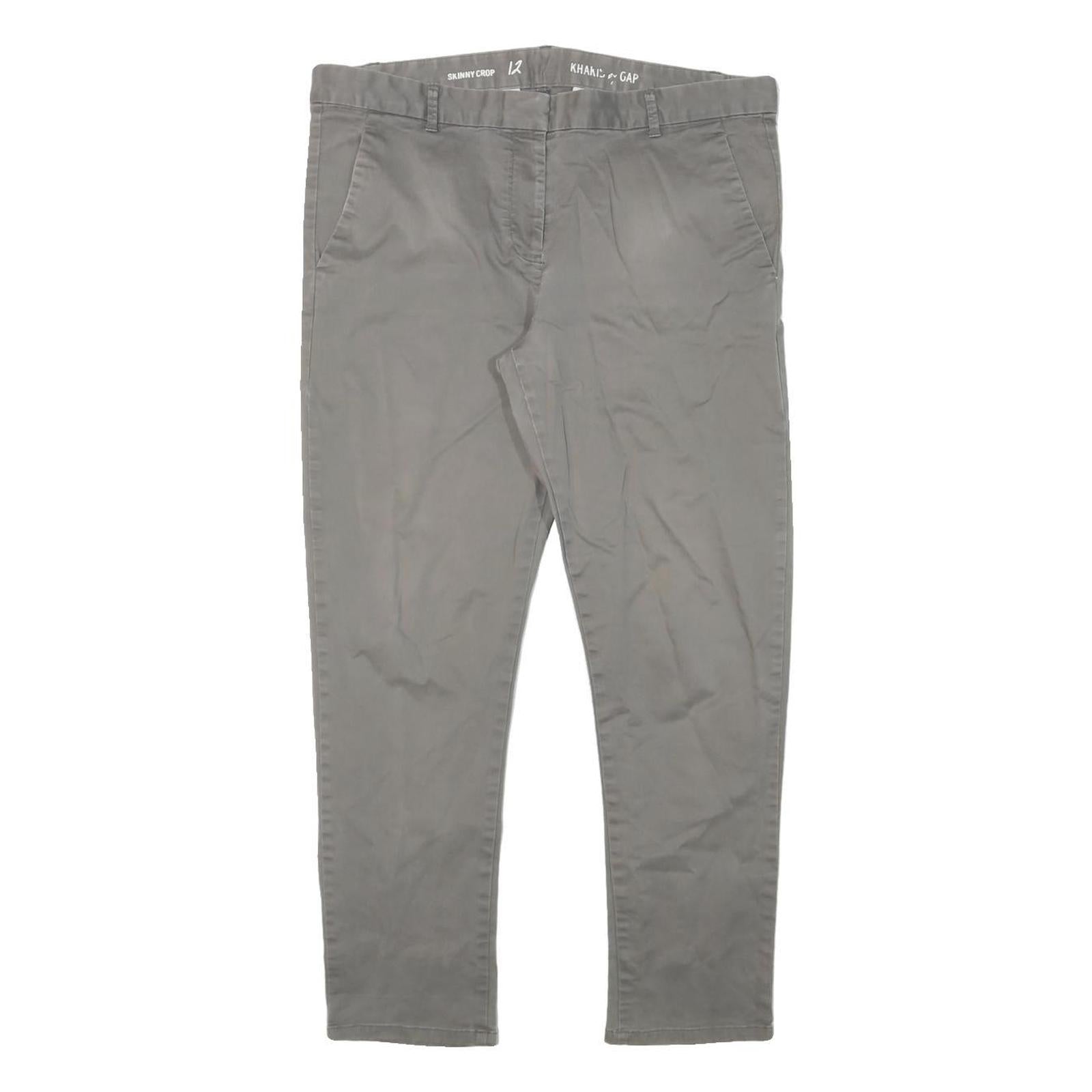 GAP Womens Cotton Blend Beige Slim Straight Trousers W34 L27 Casual Everyday Refurbished - N/A refurbished available on Cerqular