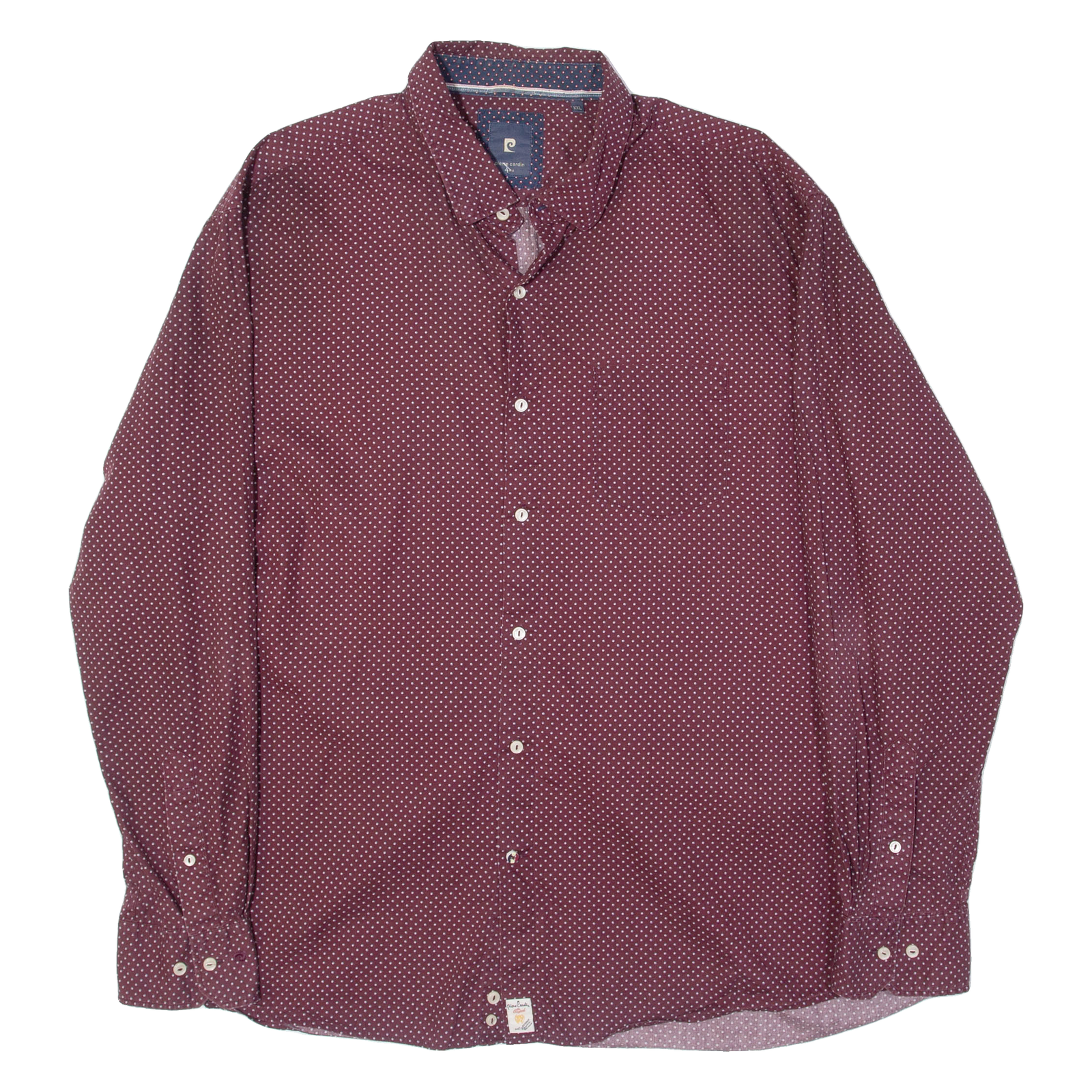Buy PIERRE CARDIN Mens Shirt Red Spotted Long Sleeve 2XL Refurbished - $28.59 PIERRE CARDIN Mens Shirt Red Spotted Long Sleeve 2XL Refurbished - N/A refurbished available on Cerqular