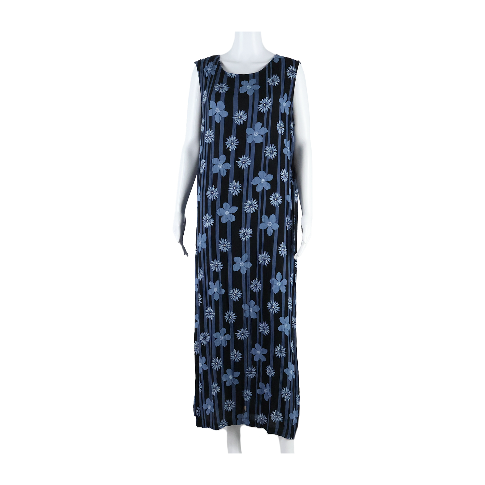 SAG HARBOUR Womens Shift Dress Black Floral Sleeveless Long M Refurbished - N/A refurbished available on Cerqular