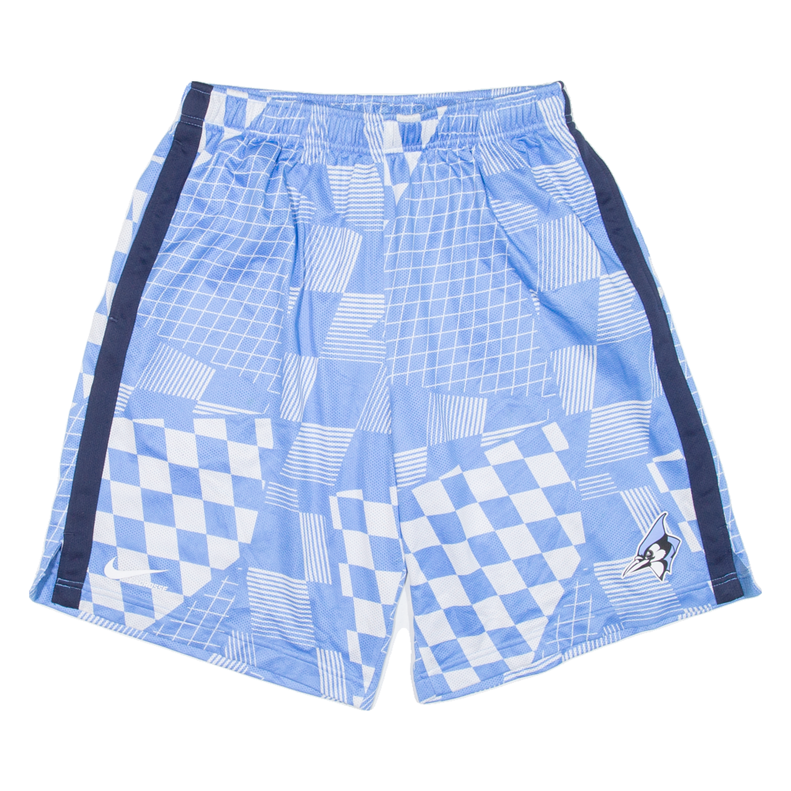 NIKE Mens Sports Shorts Blue Relaxed Crazy Pattern L W28 Refurbished - N/A refurbished available on Cerqular