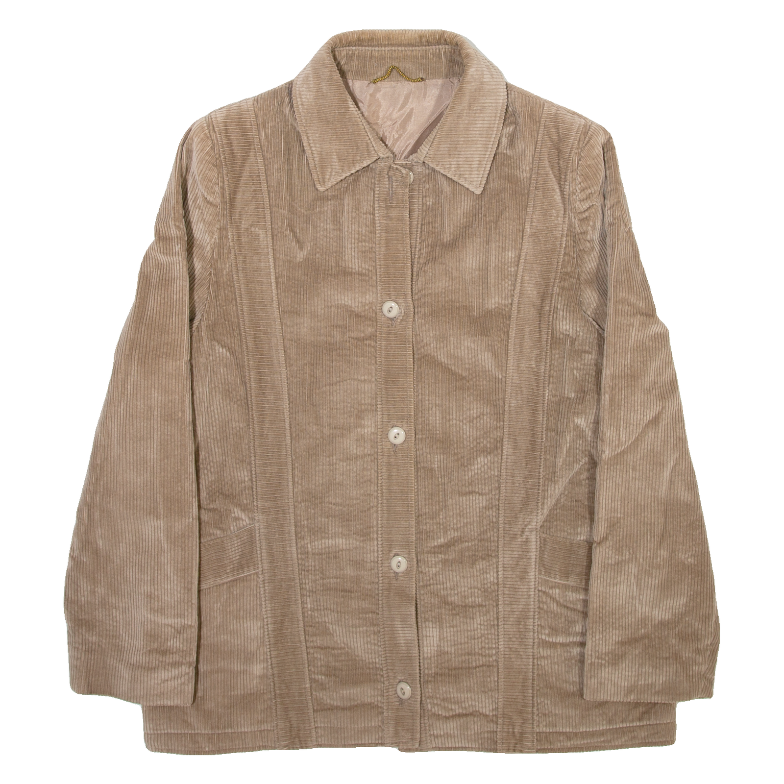 DANNIMAC Womens Corduroy Jacket Beige Canvas S Refurbished - N/A refurbished available on Cerqular