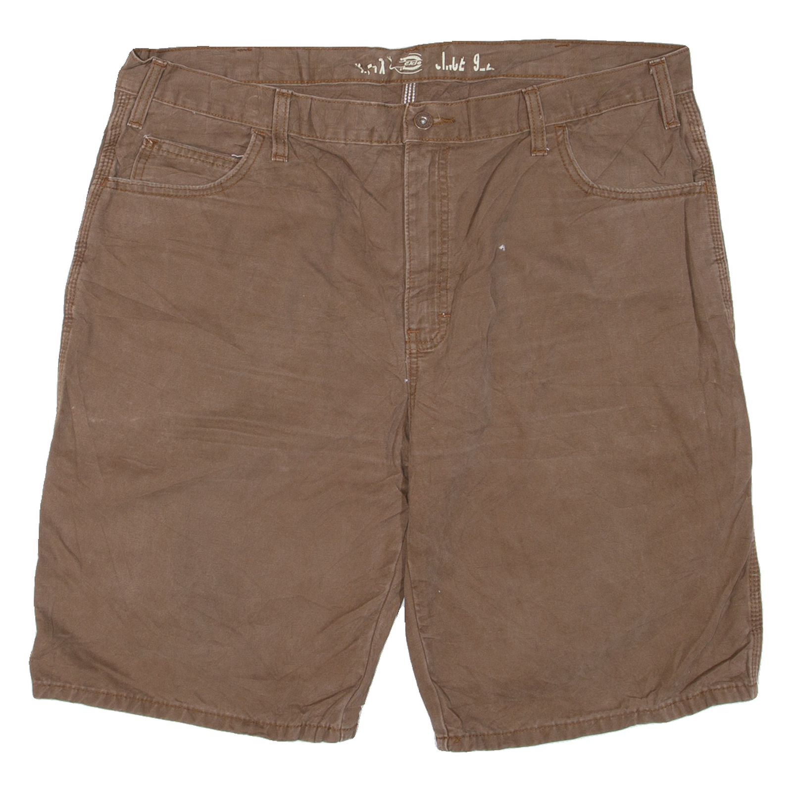 DICKIES Mens Workwear Shorts Brown XL W40 Refurbished - N/A refurbished available on Cerqular