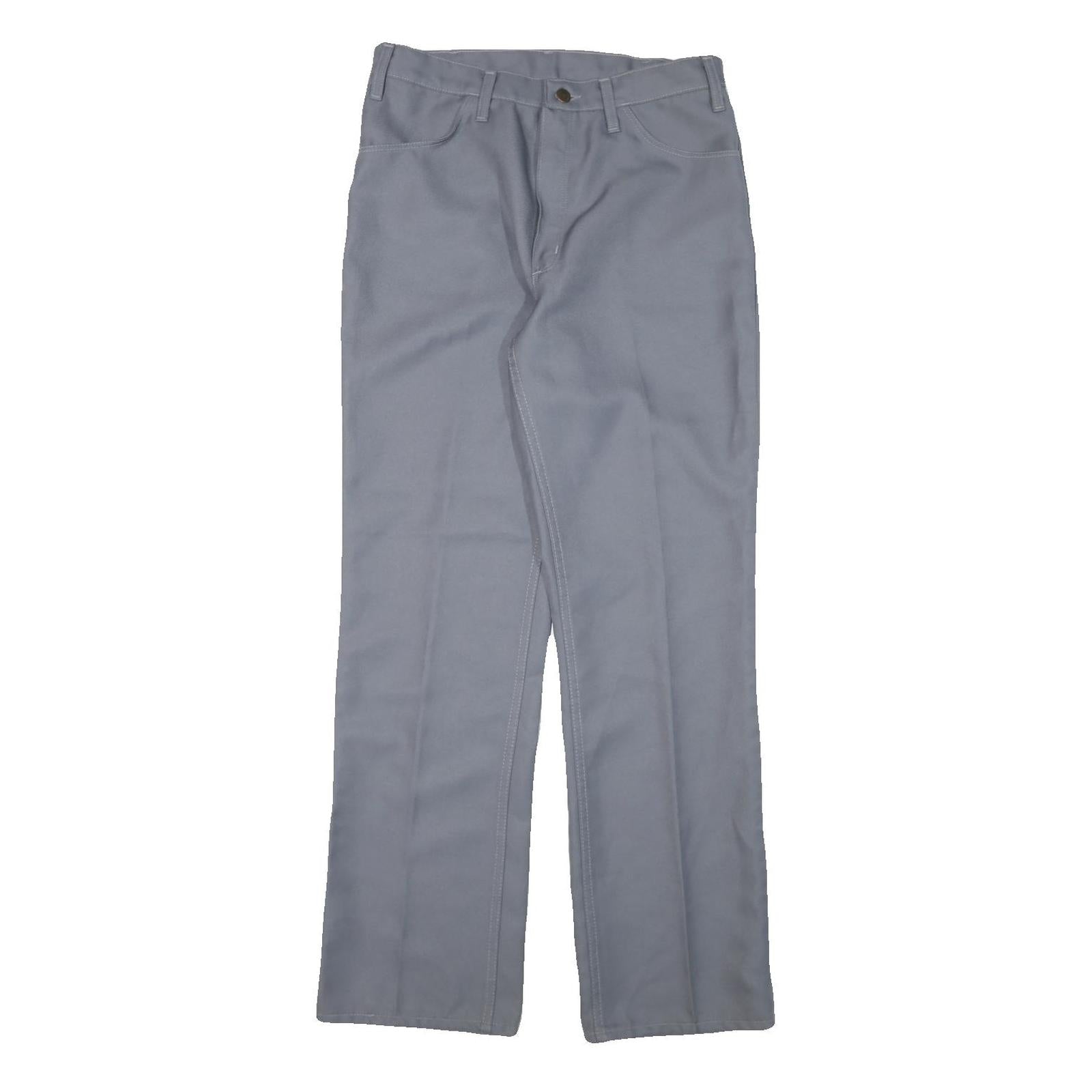 WRANGLER Mens Polyester Blend Blue Regular Straight Trousers W30 L31 Classic Zip Refurbished - N/A refurbished available on Cerqular