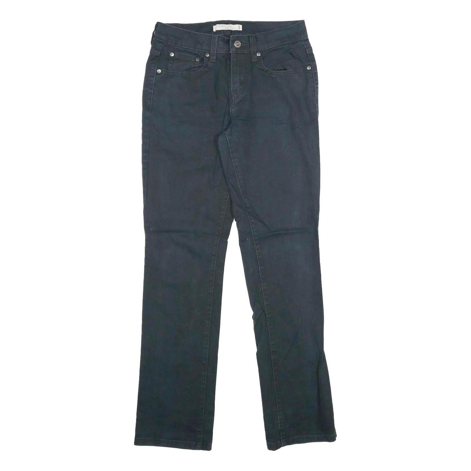 LEVI'S 505 Womens Jeans Black Regular Straight Denim Medium W28 L32 Classic Fit Refurbished - N/A refurbished available on Cerqular