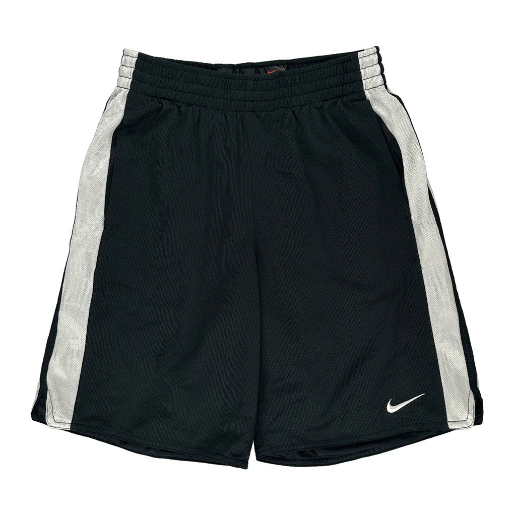 Nike Sport Shorts - Small Black Polyester Refurbished - Thrifted (note: this is a term often used to describe second- refurbished available on Cerqular