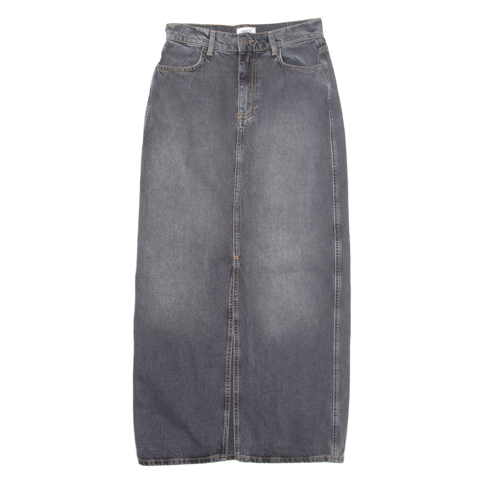 ONLY Womens Straight Skirt Grey Long Denim XS Refurbished - N/A refurbished available on Cerqular