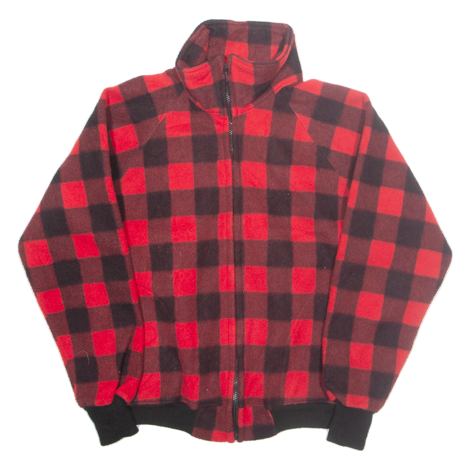 SAF BAK Mens Fleece Jacket Red Check M Refurbished - N/A refurbished available on Cerqular