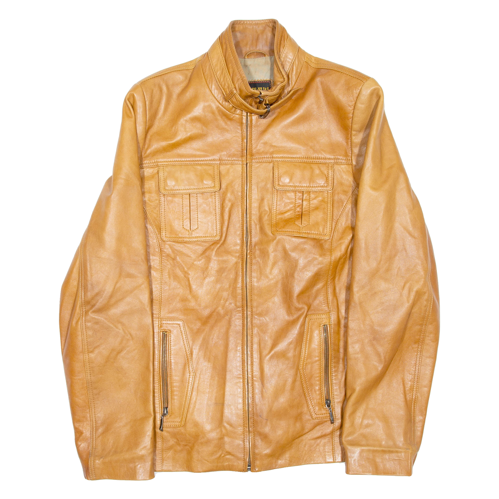 PIELES MIJAS Belted Womens Jacket Brown Leather M Refurbished - N/A refurbished available on Cerqular
