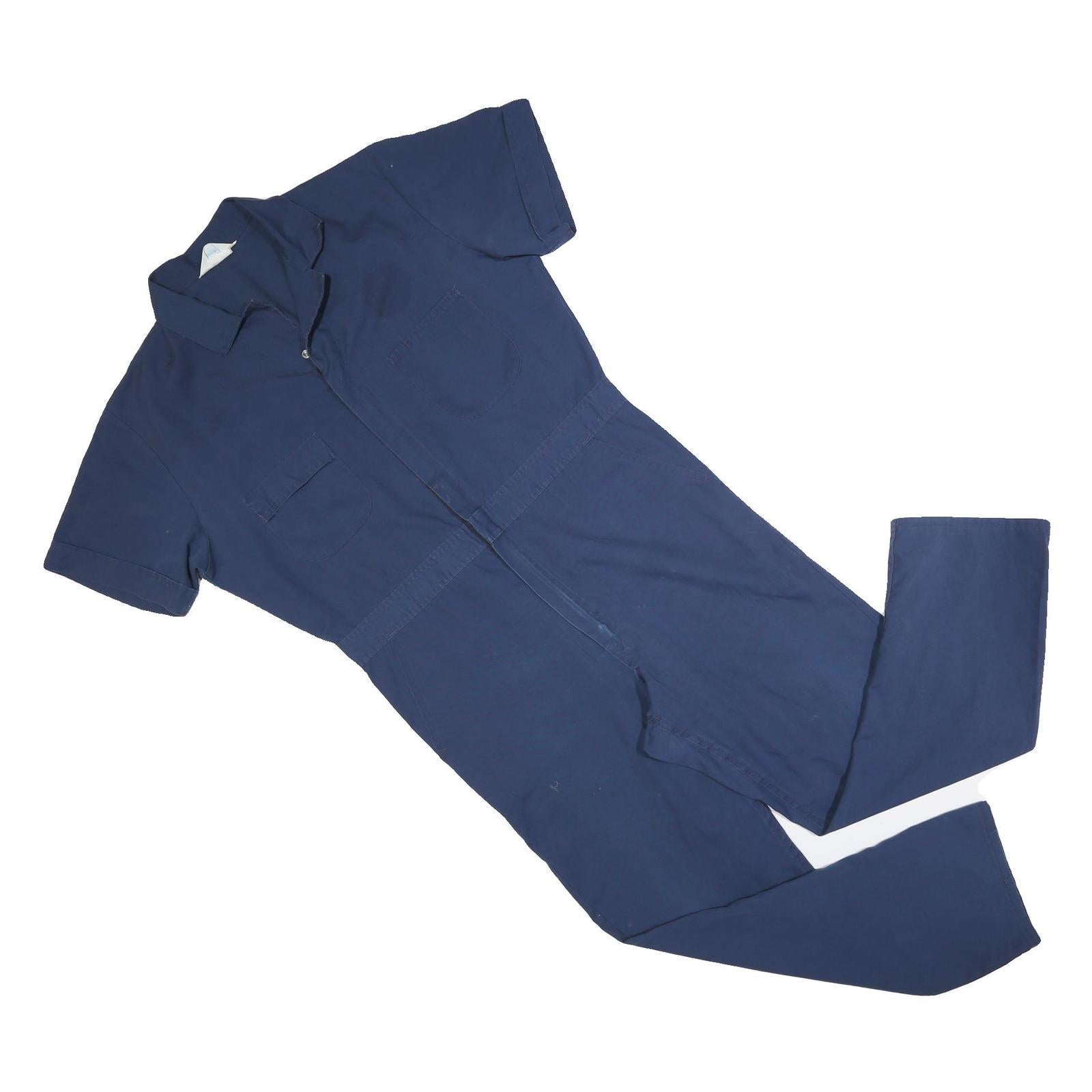 BERCO Mens Blue Cotton Blend Dungarees XL W40 L29 Workwear Short Sleeve Refurbished - N/A refurbished available on Cerqular