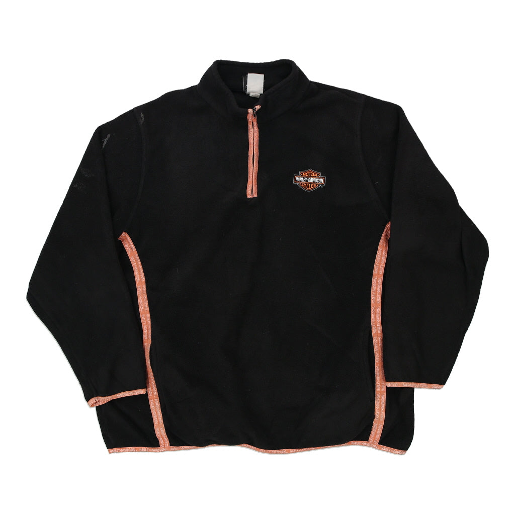 Buy Harley Davidson Fleece - 2XL Black Polyester Refurbished - $18.08 Harley Davidson Fleece - 2XL Black Polyester Refurbished - Thrifted (note: this is a term often used to describe second- refurbished available on Cerqular