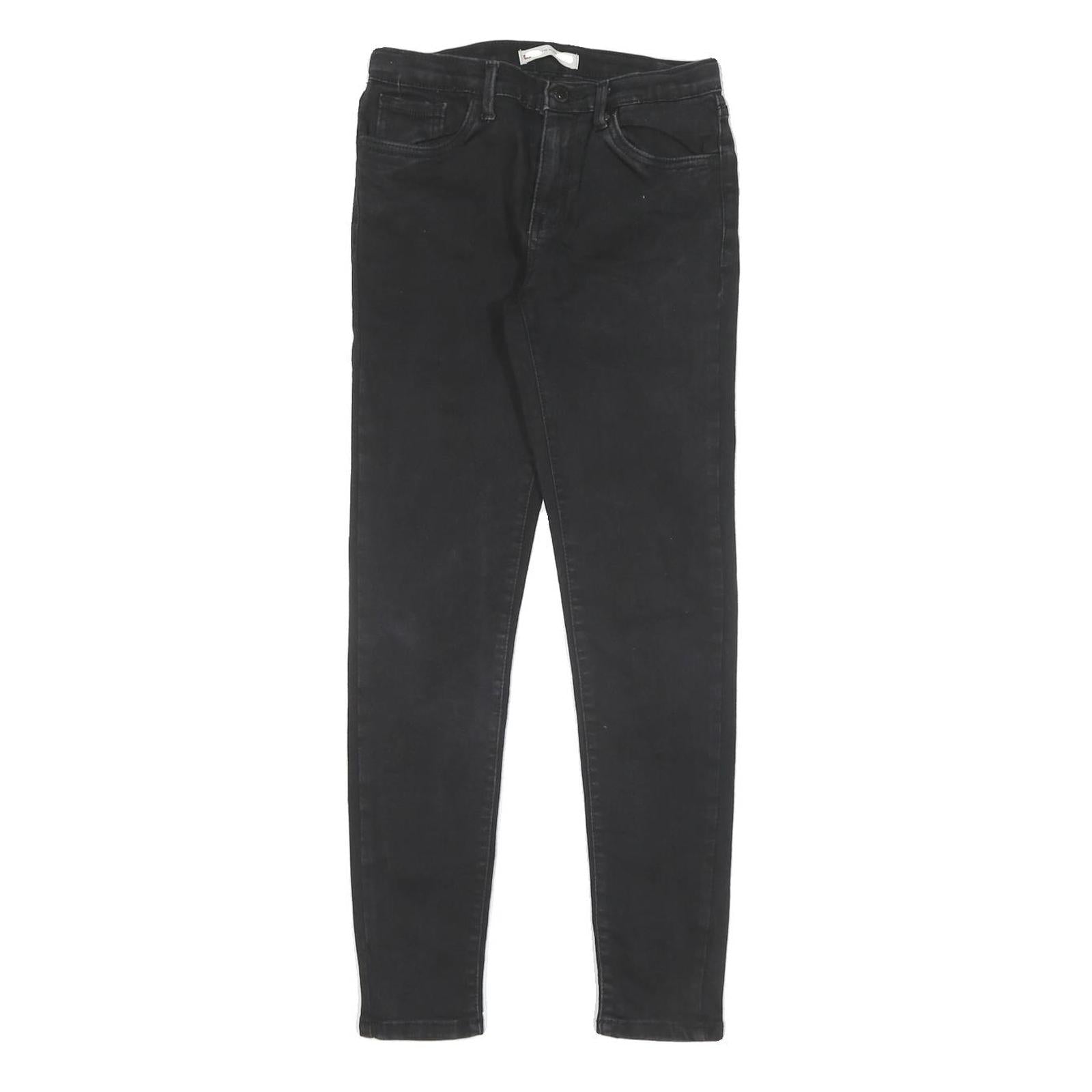 LEVI'S Womens Slim Black Skinny Denim Medium W26 L28 Stretch Zip Jeans Refurbished - N/A refurbished available on Cerqular