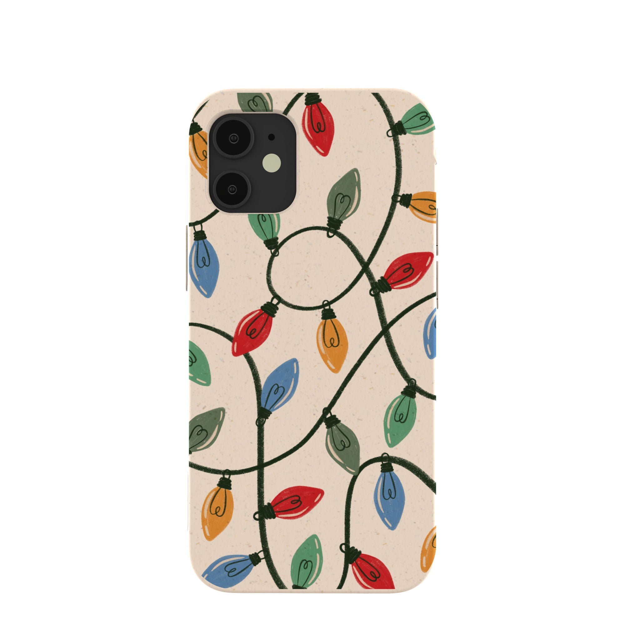 Seashell Holiday Lights iPhone 12 Mini Case Refurbished - Pela Case refurbished available on Cerqular