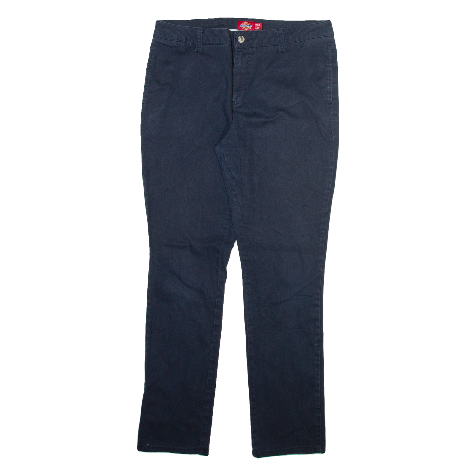 DICKIES Womens Trousers Blue Slim Straight W30 L29 Refurbished - N/A refurbished available on Cerqular