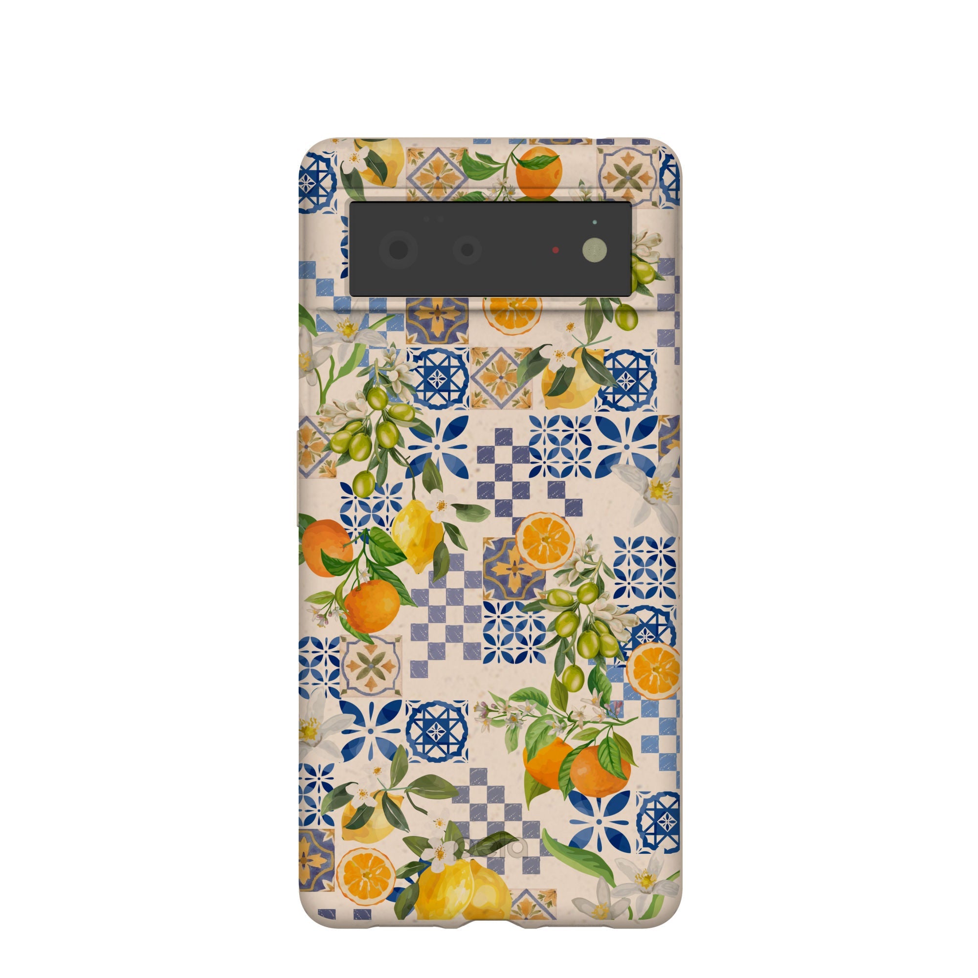 Seashell Amalfi Fruits Google Pixel 6 Case Refurbished - Pela Case refurbished available on Cerqular
