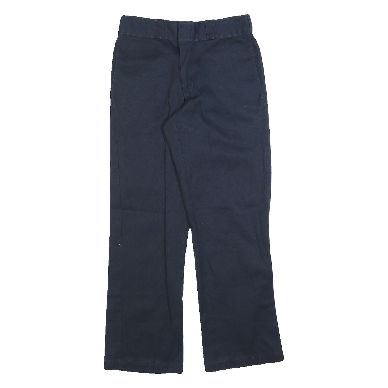 DICKIES Mens Regular Navy Blue Zip Cotton Blend Trousers W30 L30 Workwear Refurbished - N/A refurbished available on Cerqular
