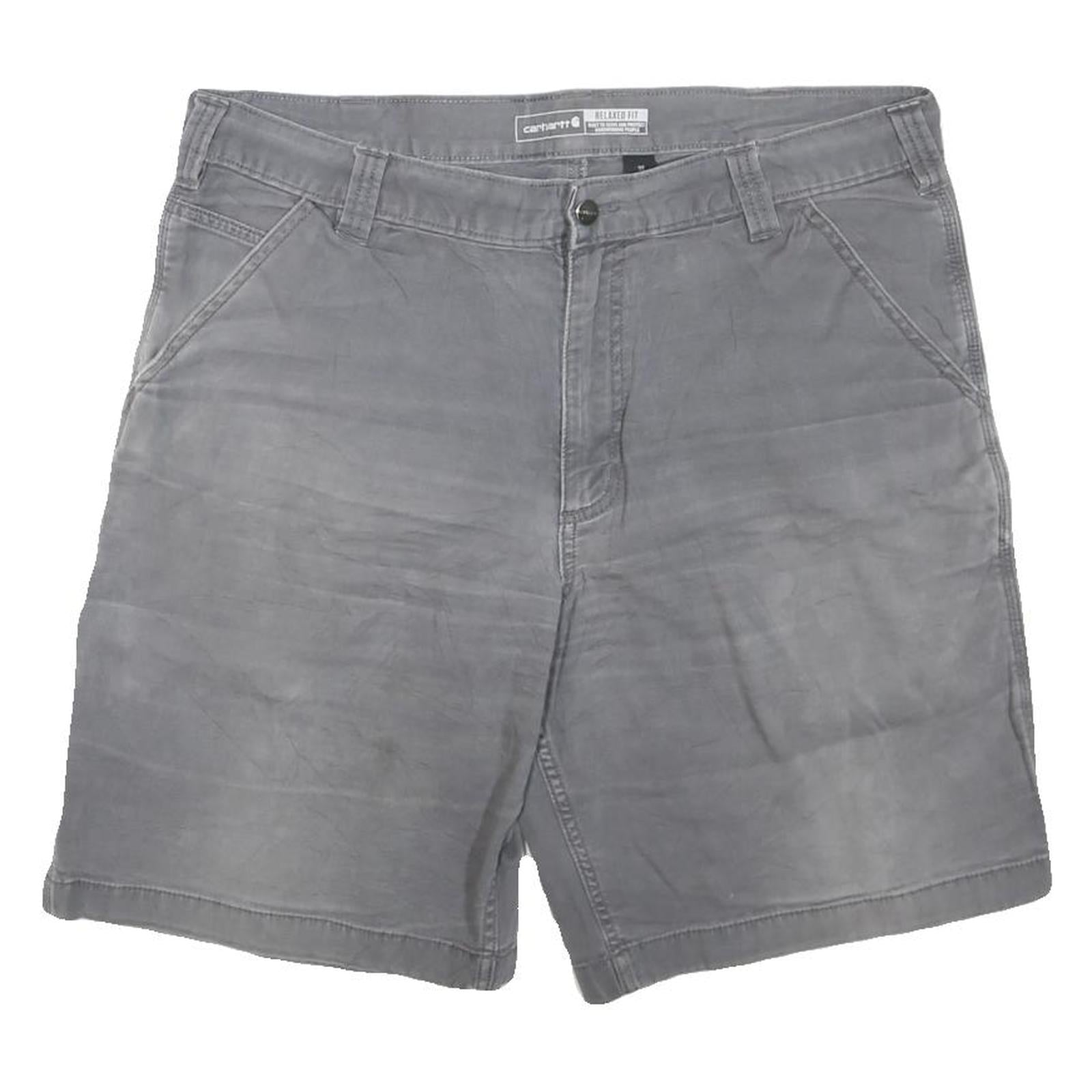 CARHARTT Mens Shorts Grey Relaxed Fit L W38 Durable Workwear Refurbished - N/A refurbished available on Cerqular