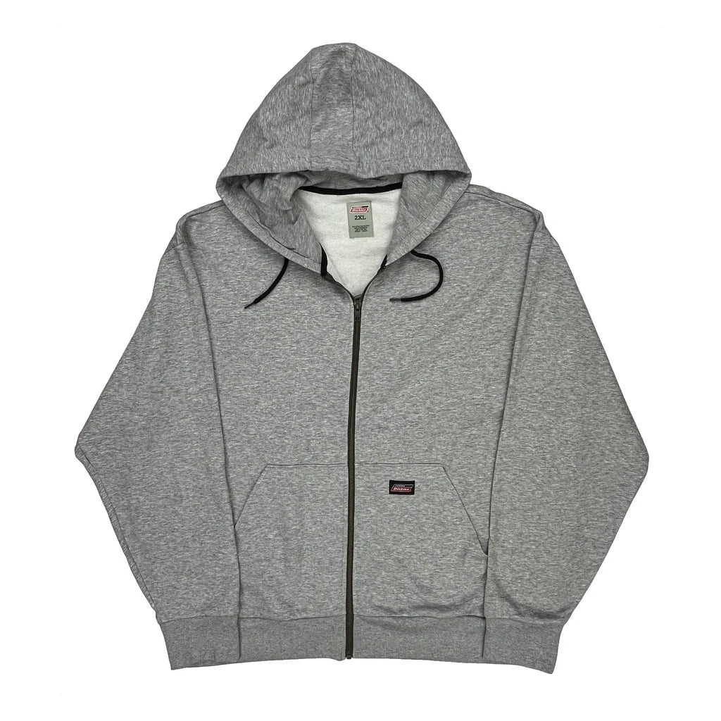Dickies Hoodie - 2XL Grey Cotton Blend Refurbished - Thrifted (note: this is a term often used to describe second- refurbished available on Cerqular