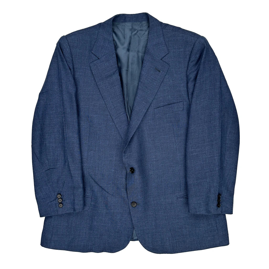 Burberry Blazer - 2XL Blue Wool Blend Refurbished - Thrifted (note: this is a term often used to describe second- refurbished available on Cerqular