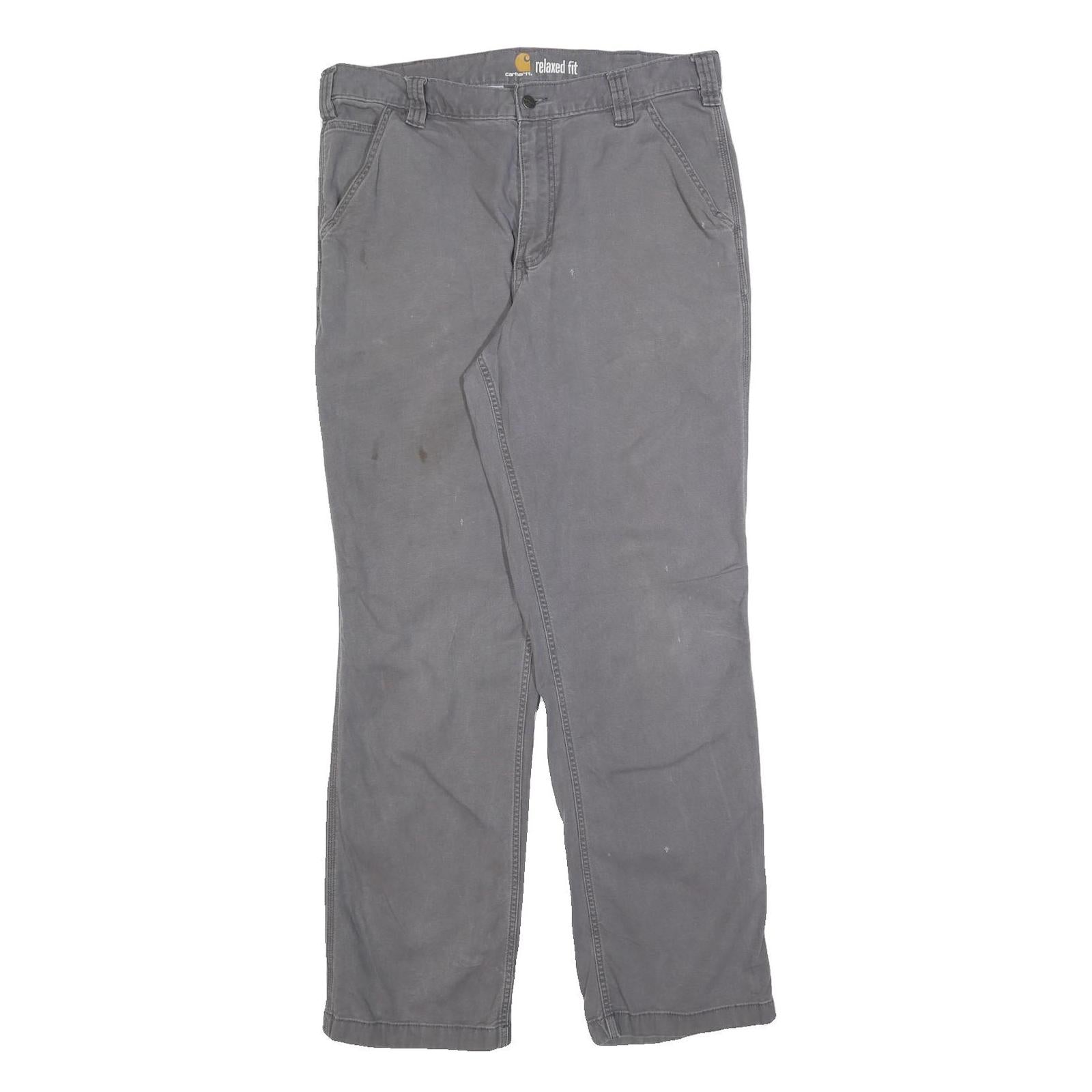 Buy CARHARTT Mens Relaxed Cotton Blend Grey Workwear Trousers W36 L31 Straight Zip Refurbished - $49.39 CARHARTT Mens Relaxed Cotton Blend Grey Workwear Trousers W36 L31 Straight Zip Refurbished - N/A refurbished available on Cerqular