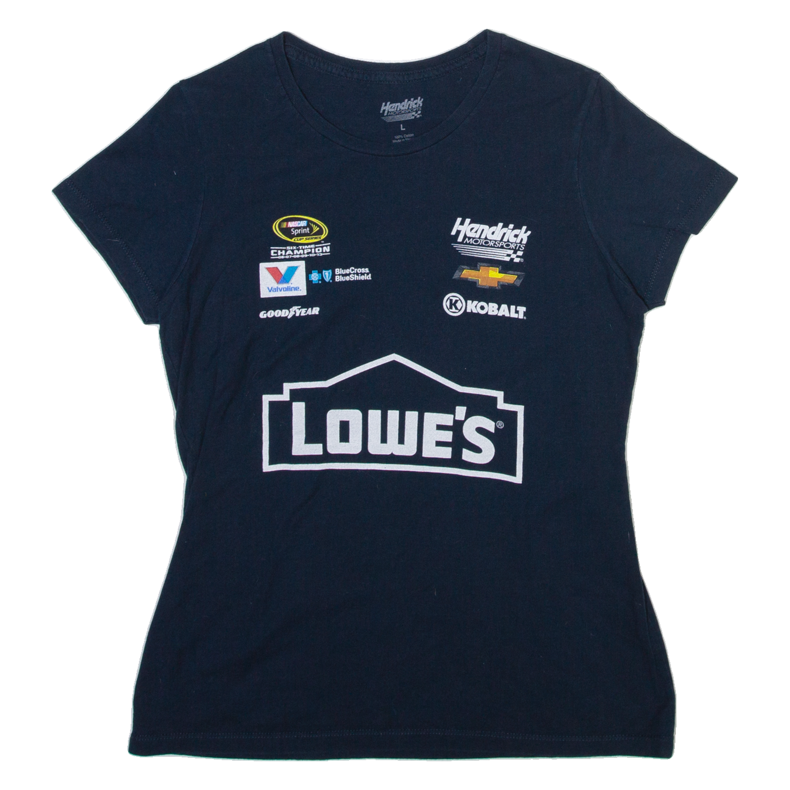 HENDRICK Racing Womens T-Shirt Blue L Refurbished - N/A refurbished available on Cerqular