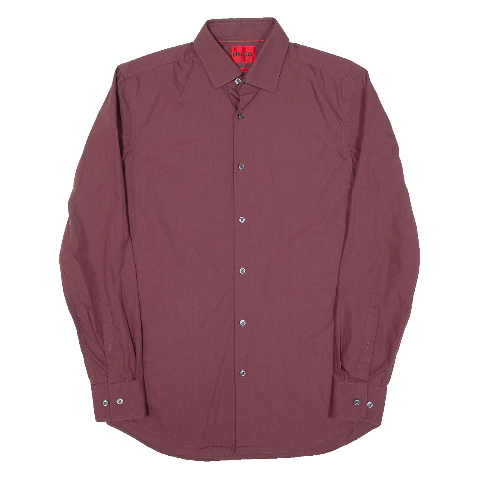 Buy HUGO BOSS Slim Fit Mens Plain Shirt Maroon Long Sleeve M Refurbished - $31.19 HUGO BOSS Slim Fit Mens Plain Shirt Maroon Long Sleeve M Refurbished - N/A refurbished available on Cerqular