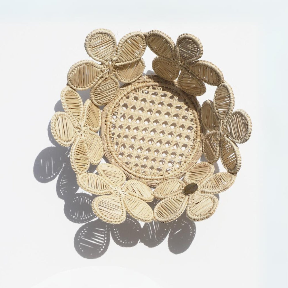 Blossom Basket for serving bread, fruits, pastries Refurbished - Apalma Handmade refurbished available on Cerqular