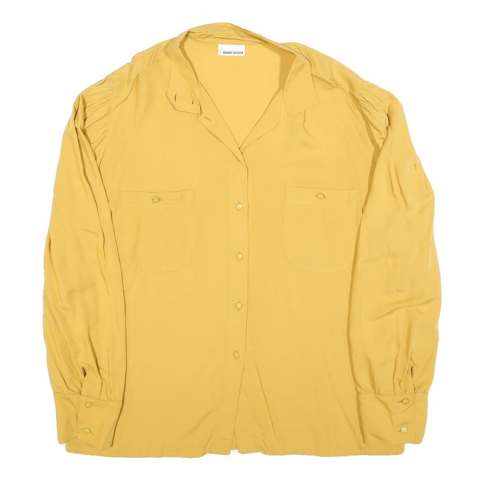 Buy GERRY WEBBER Womens Yellow Button Shirt Long Sleeve Collar L Cotton Blend Refurbished - $15.59 GERRY WEBBER Womens Yellow Button Shirt Long Sleeve Collar L Cotton Blend Refurbished - N/A refurbished available on Cerqular