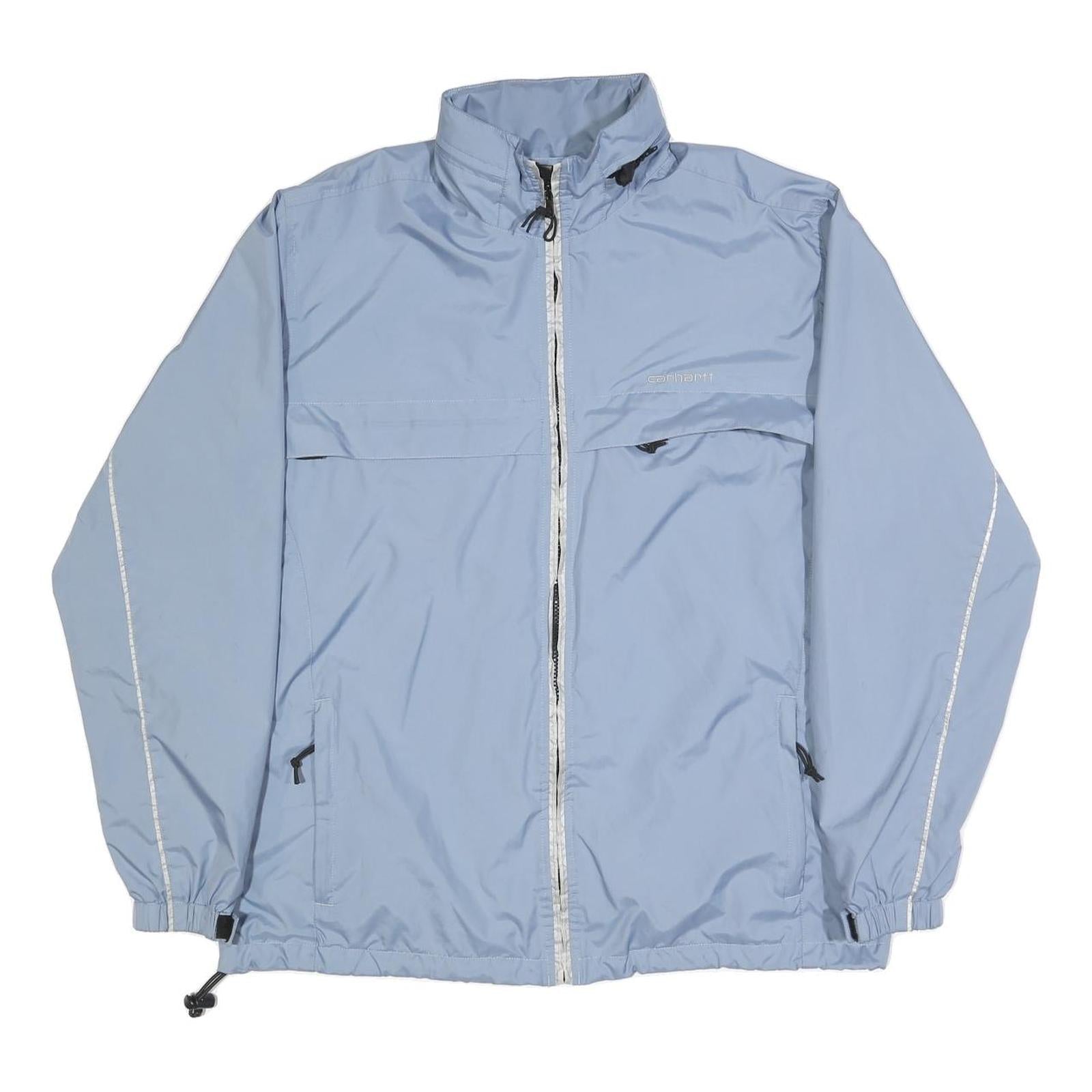 CARHARTT Mens Blue Lightweight Synthetic Zip Jacket L Plain Casual Outdoor Refurbished - N/A refurbished available on Cerqular