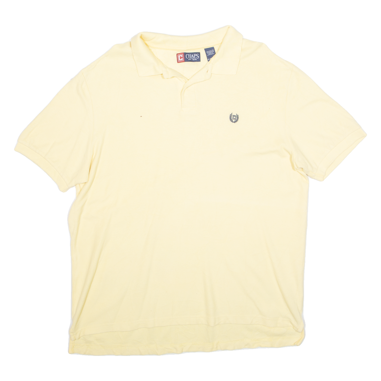 CHAPS Mens Polo Shirt Yellow XL Refurbished - N/A refurbished available on Cerqular