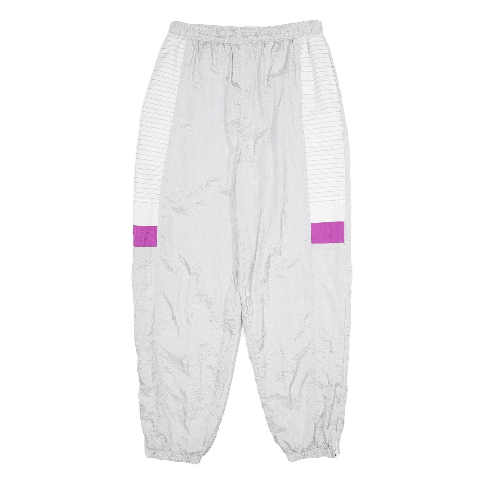 EQUIPE Womens Joggers White & Purple Regular Tapered M W28 L32 Lightweight Refurbished - N/A refurbished available on Cerqular