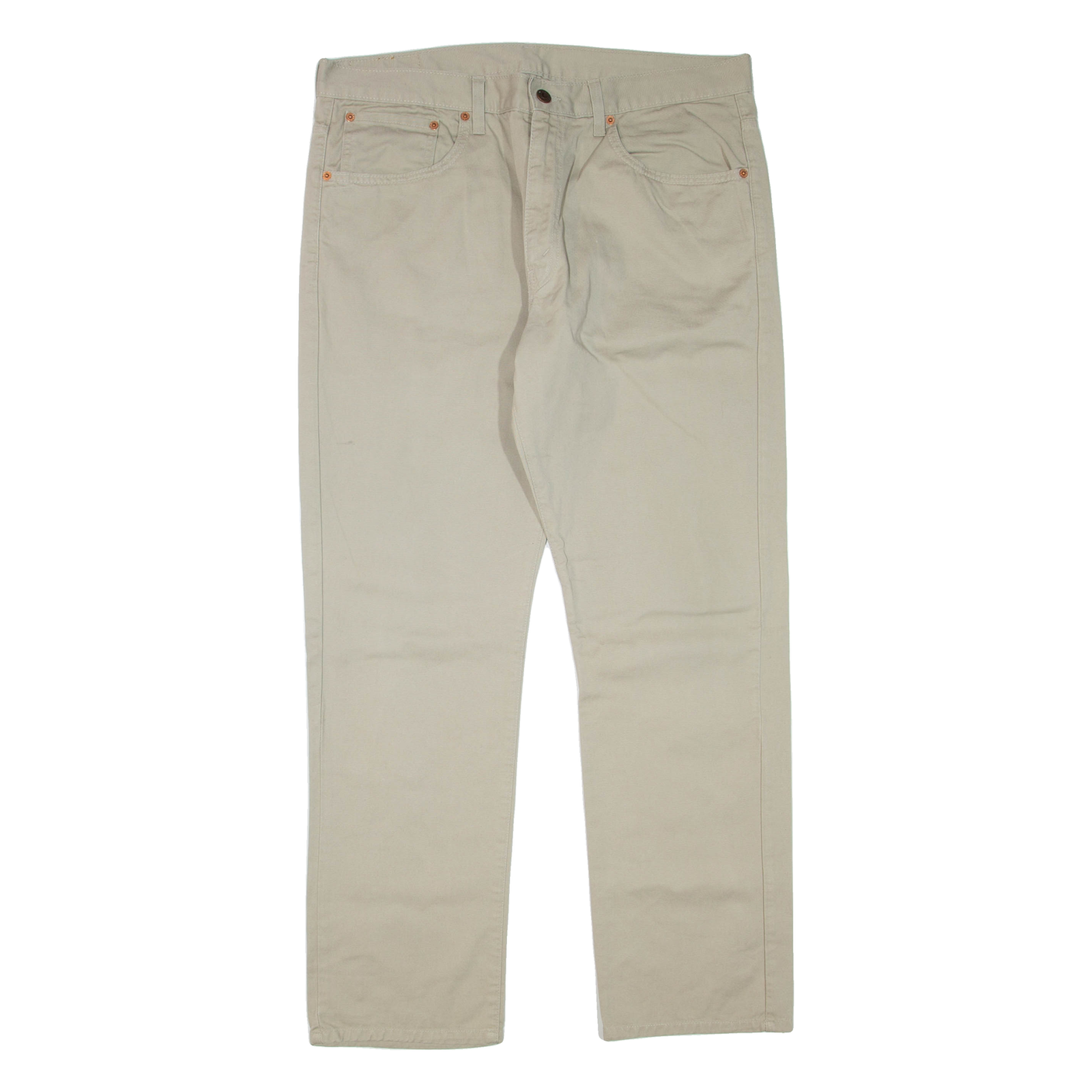 LEVI'S 581 Mens Trousers Beige Regular Straight W36 L30 Refurbished - N/A refurbished available on Cerqular