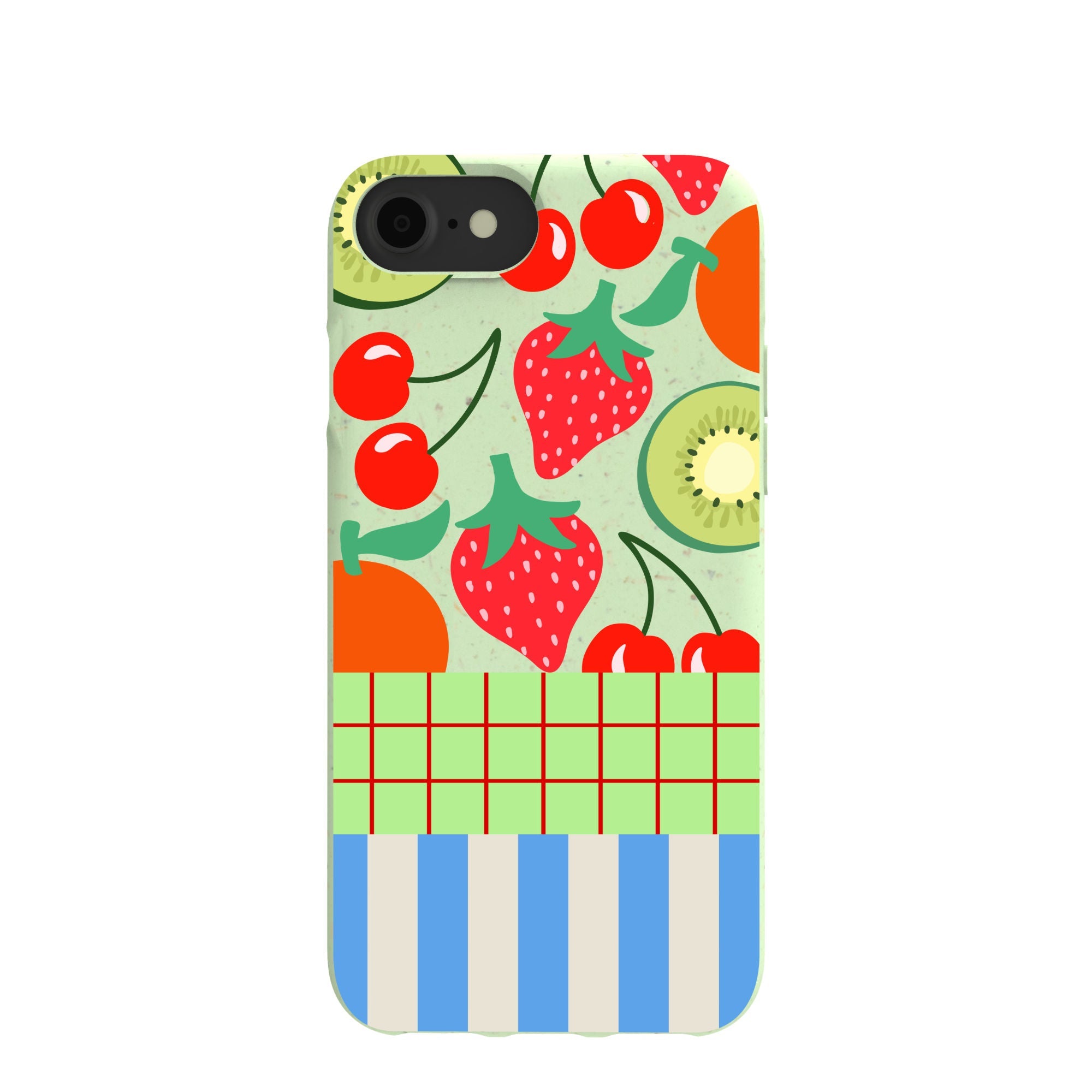 Sage Green Fresh Picnic iPhone 6/6s/7/8/SE Case Refurbished - Pela Case refurbished available on Cerqular